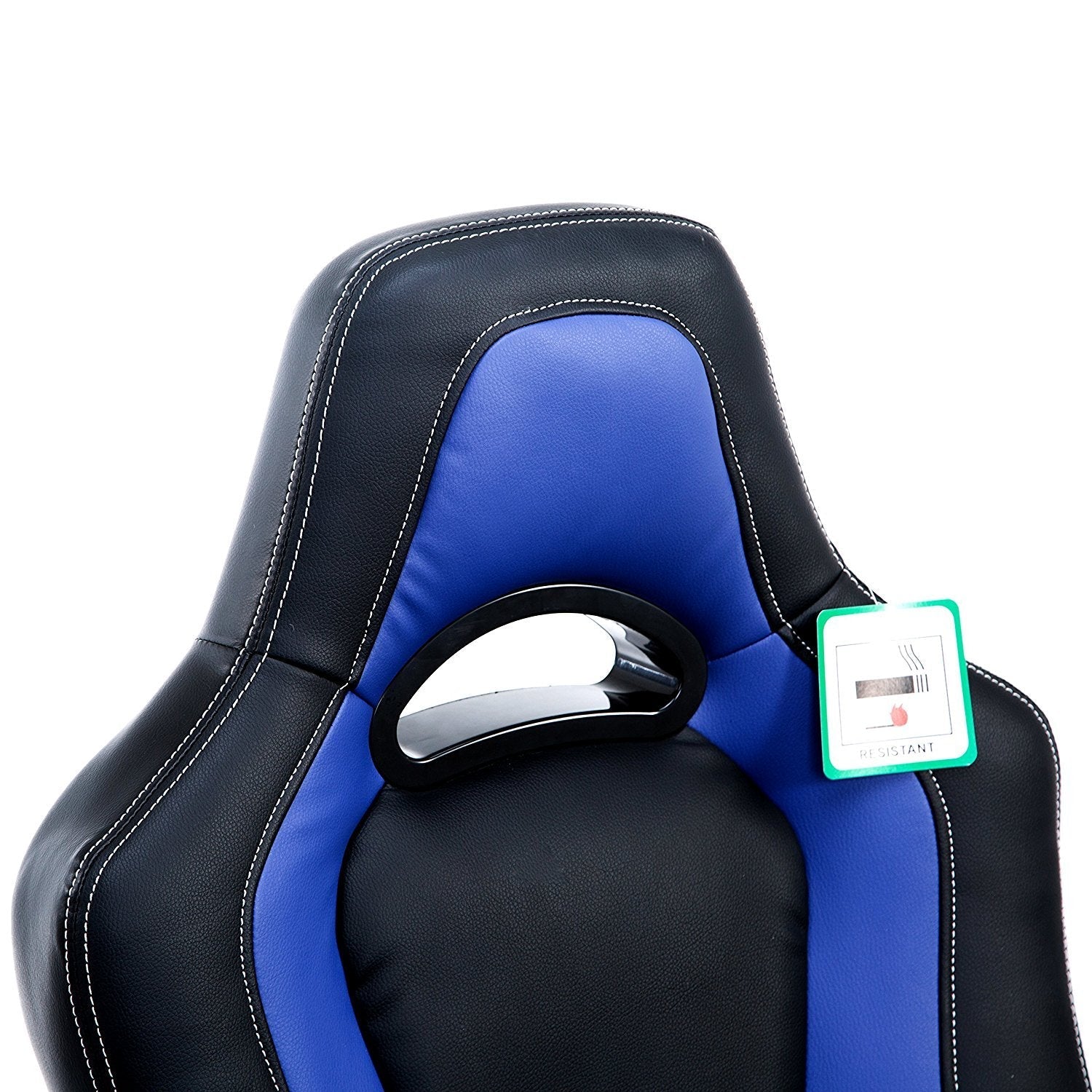 Racing Sport Swivel Office Chair in Black & Blue