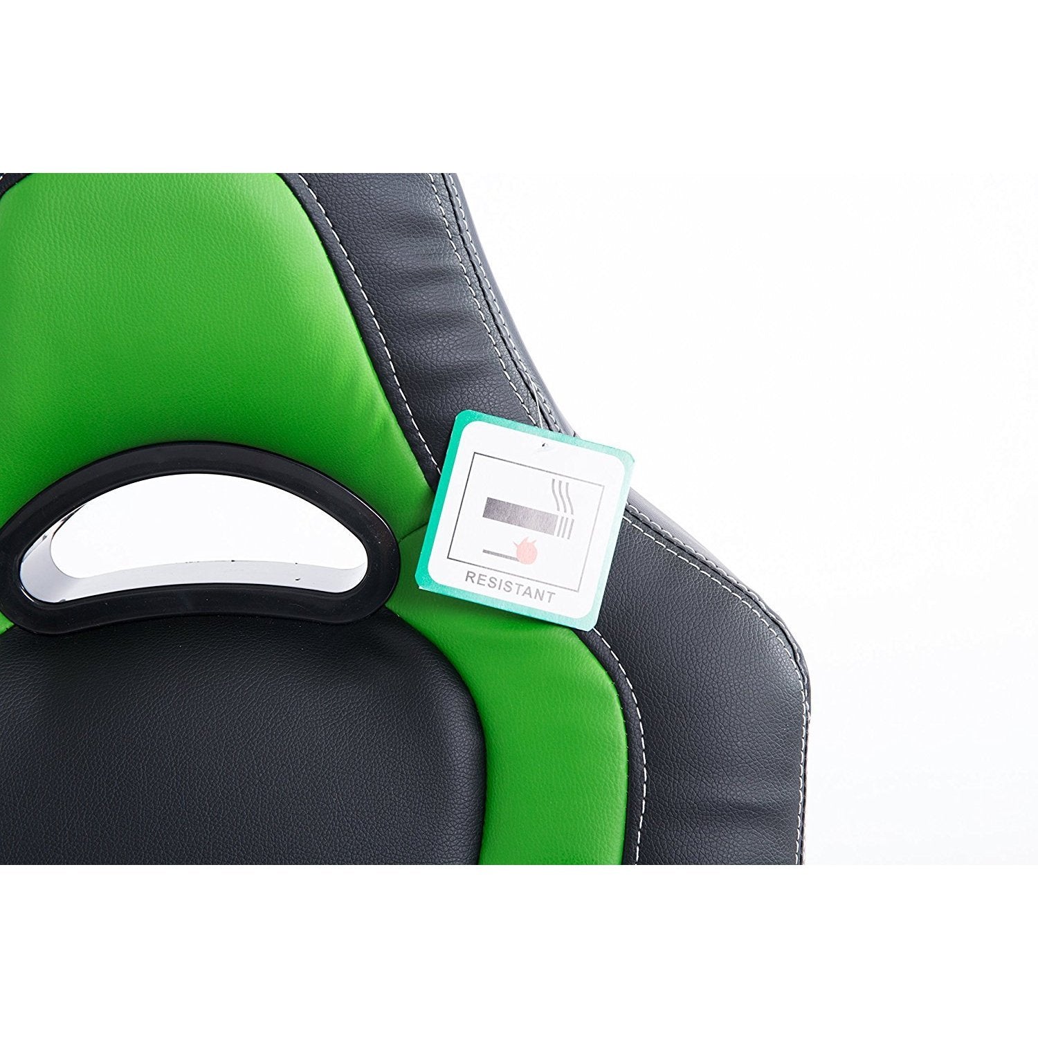 Racing Sport Swivel Office Chair in Black & Green