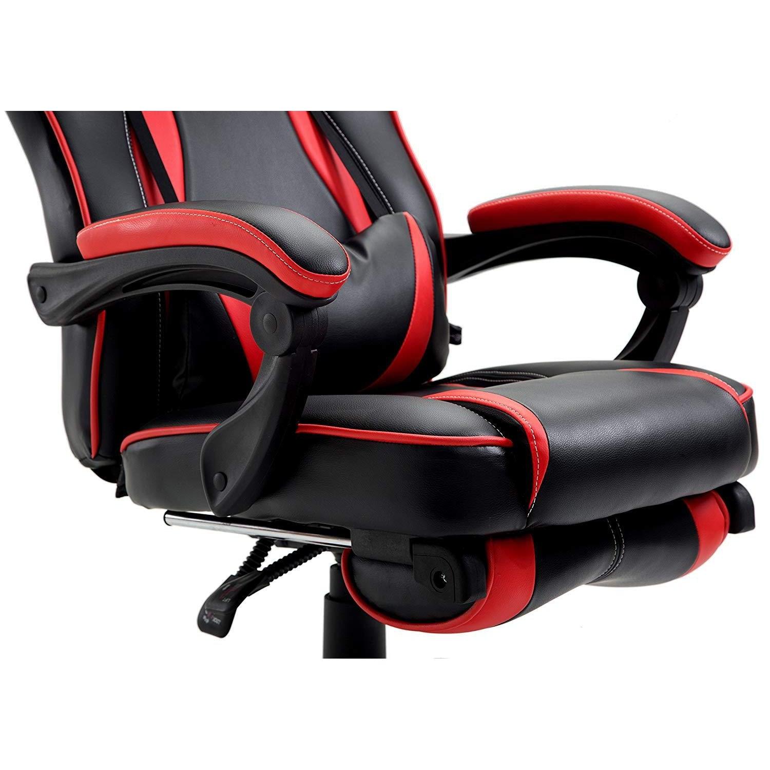 High Back Recliner Gaming Swivel Chair with Footrest