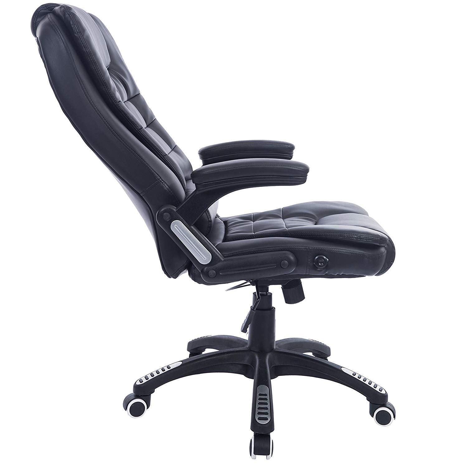 Executive Recline Padded Swivel Office Chair with Vibrating Massage Function