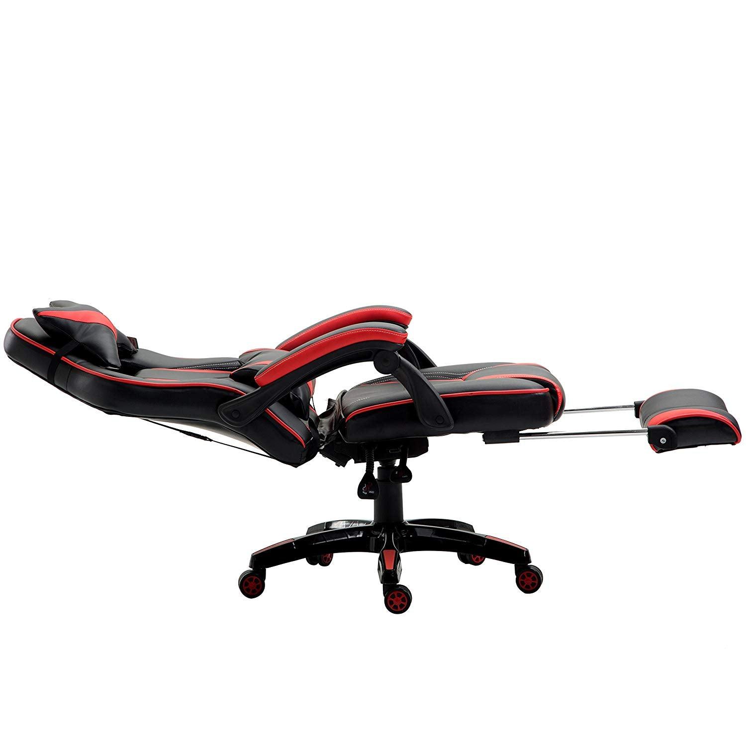 High Back Recliner Gaming Swivel Chair with Footrest