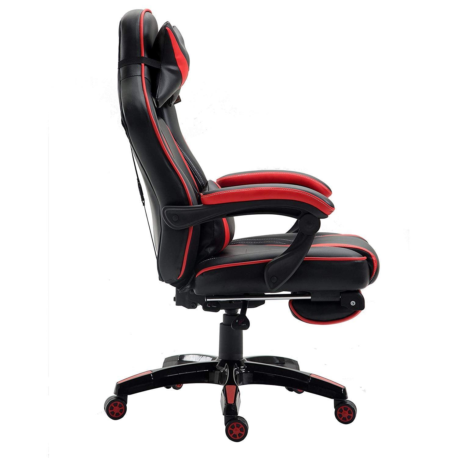 High Back Recliner Gaming Swivel Chair with Footrest