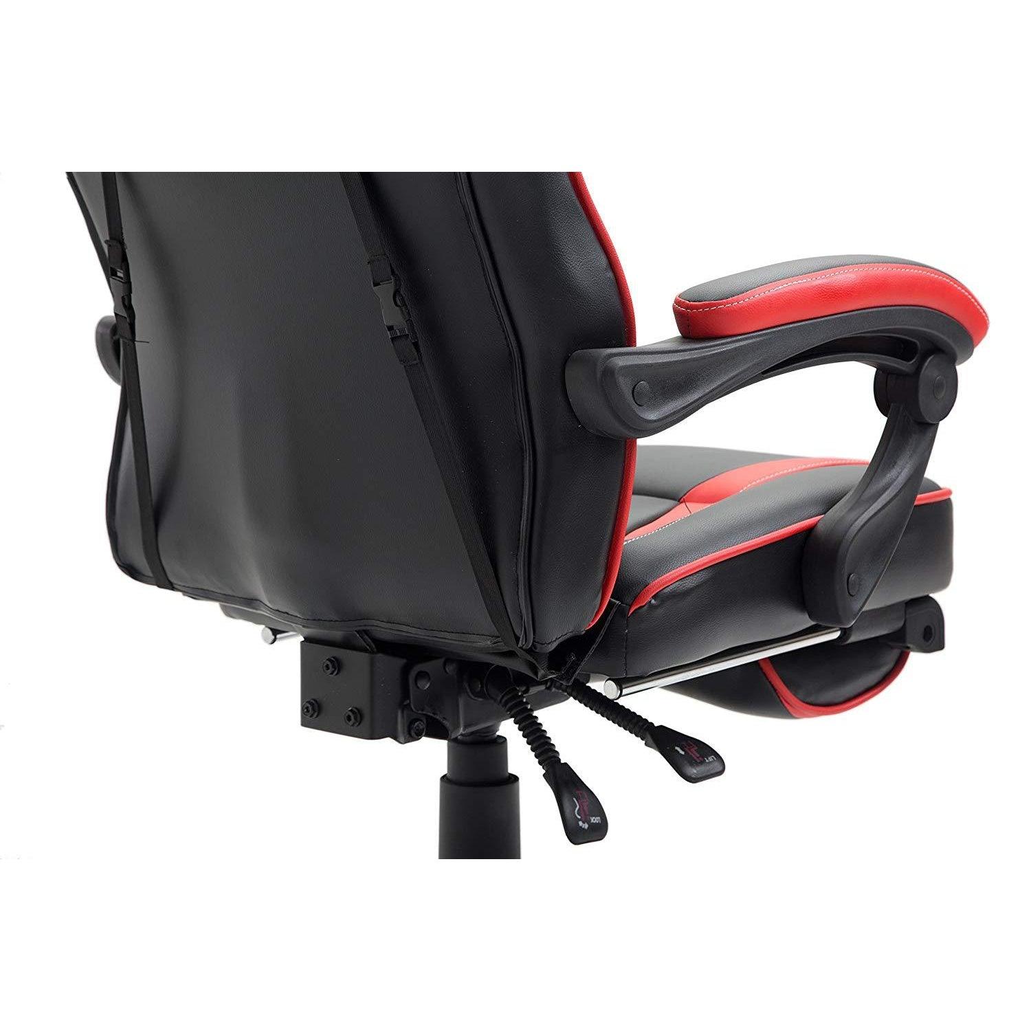 High Back Recliner Gaming Swivel Chair with Footrest