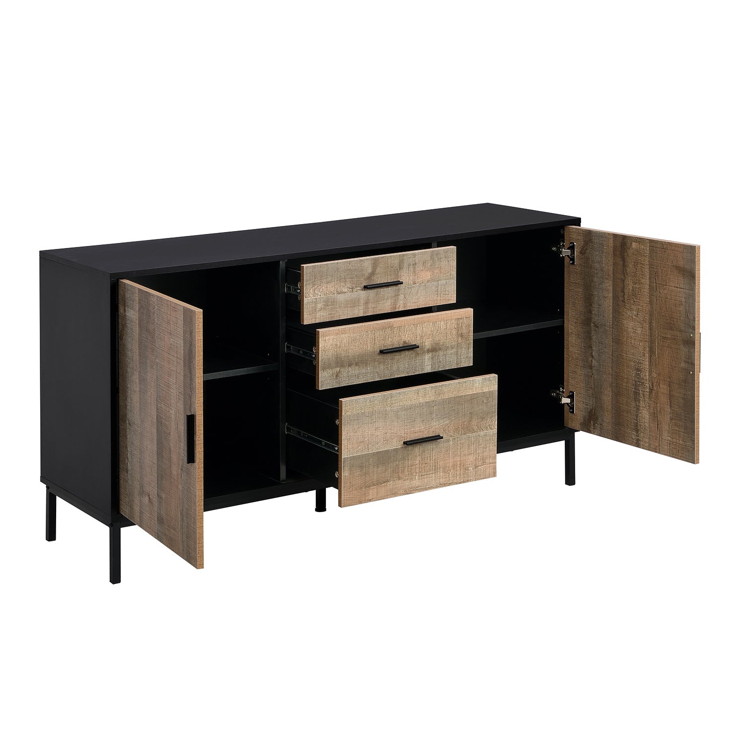 Carnaby 2 Cupboard 3 Drawer Sideboard