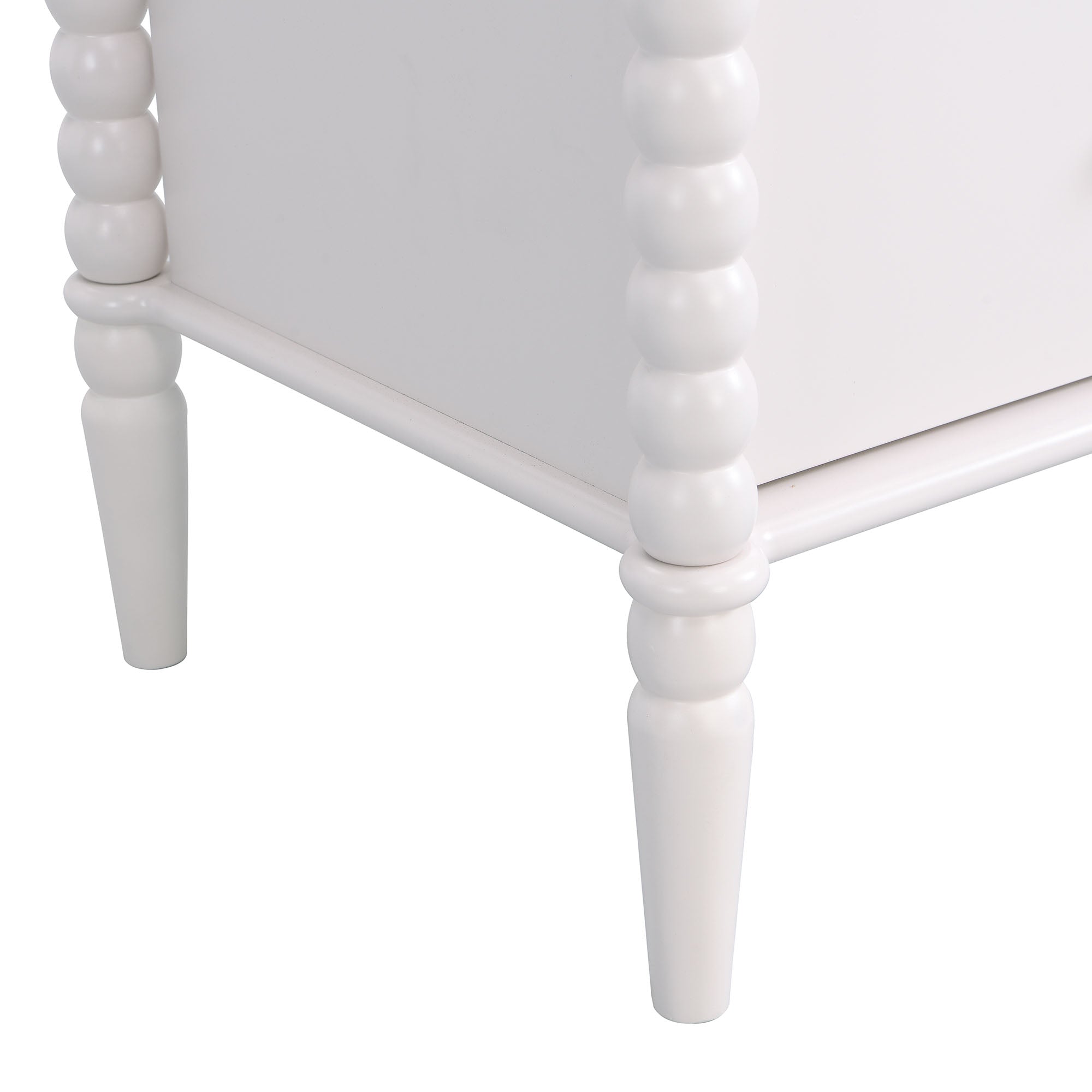 Lyndon Beige Bobbin 2 Drawer Nightstand