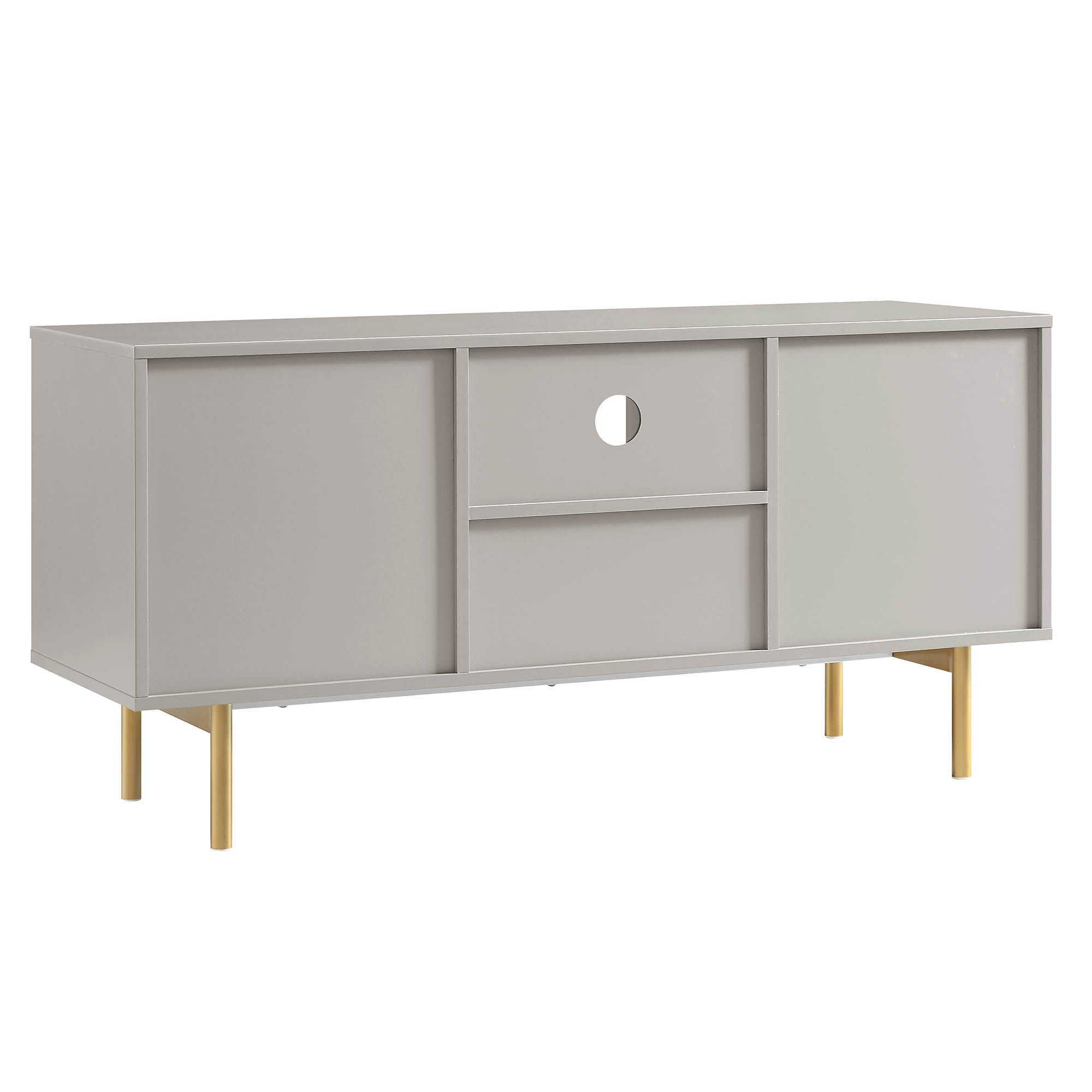 Richmond Ridged TV Media Unit, Matte Taupe