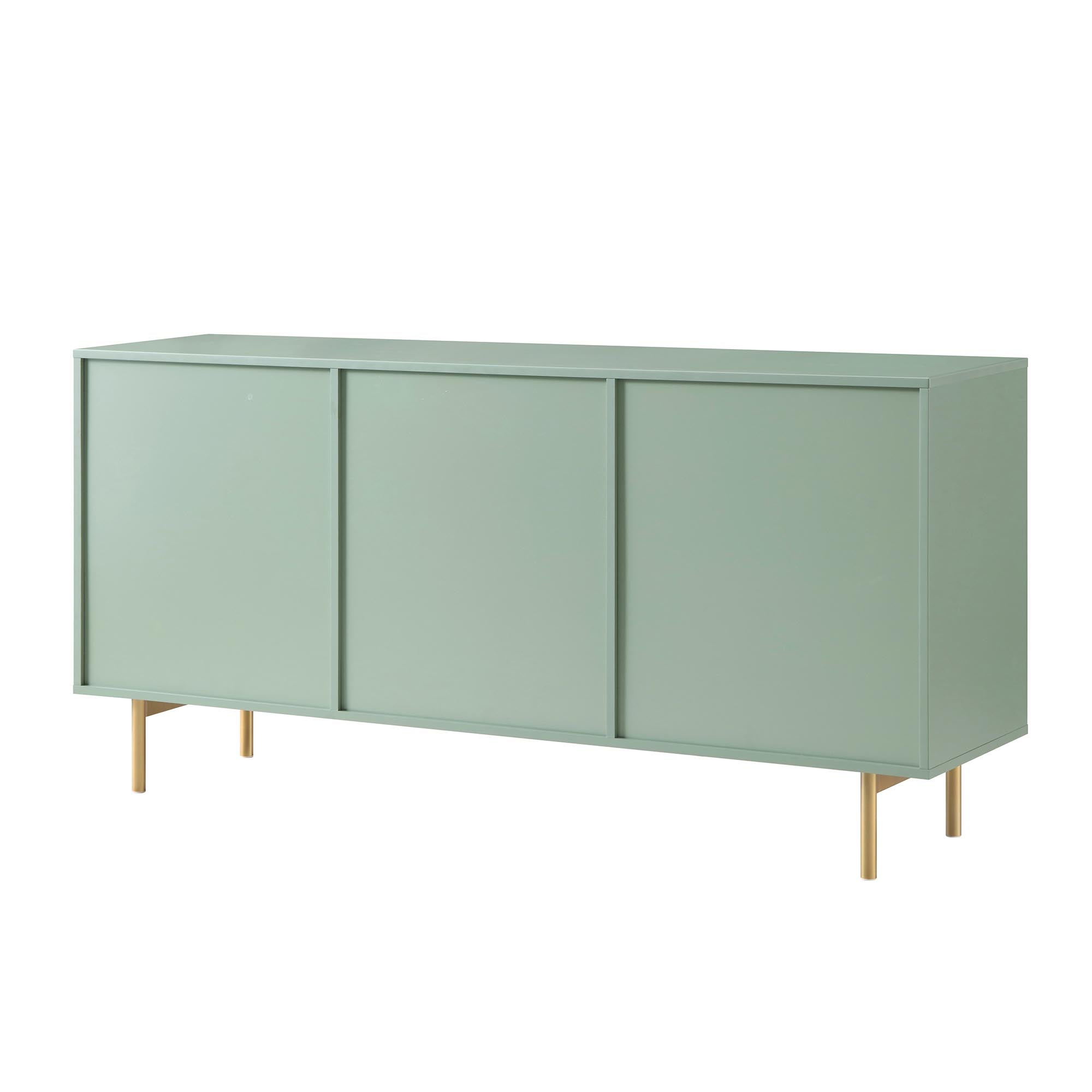 Richmond Ridged Large Sideboard, Matte Sage Green