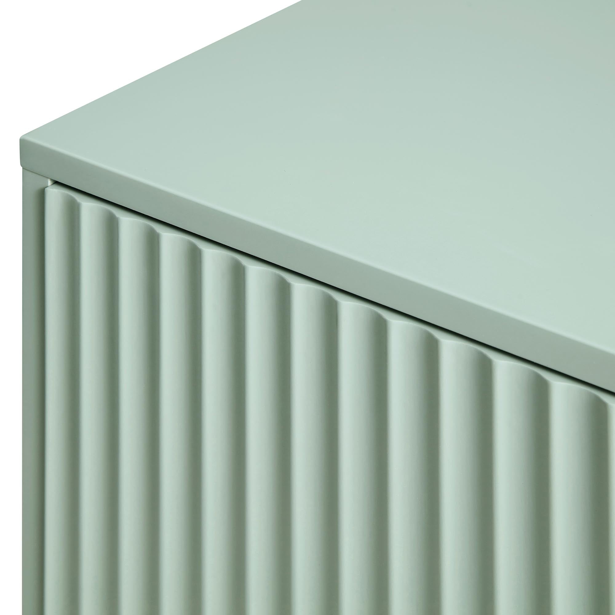 Richmond Ridged Large Sideboard, Matte Sage Green