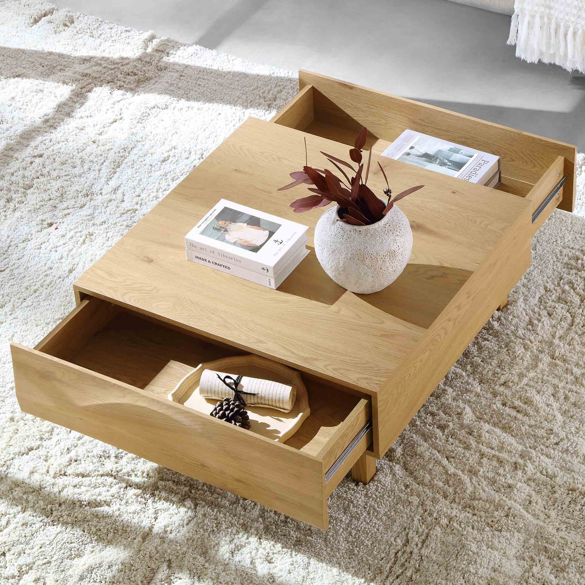 Moriko 2 Drawer Coffee Table