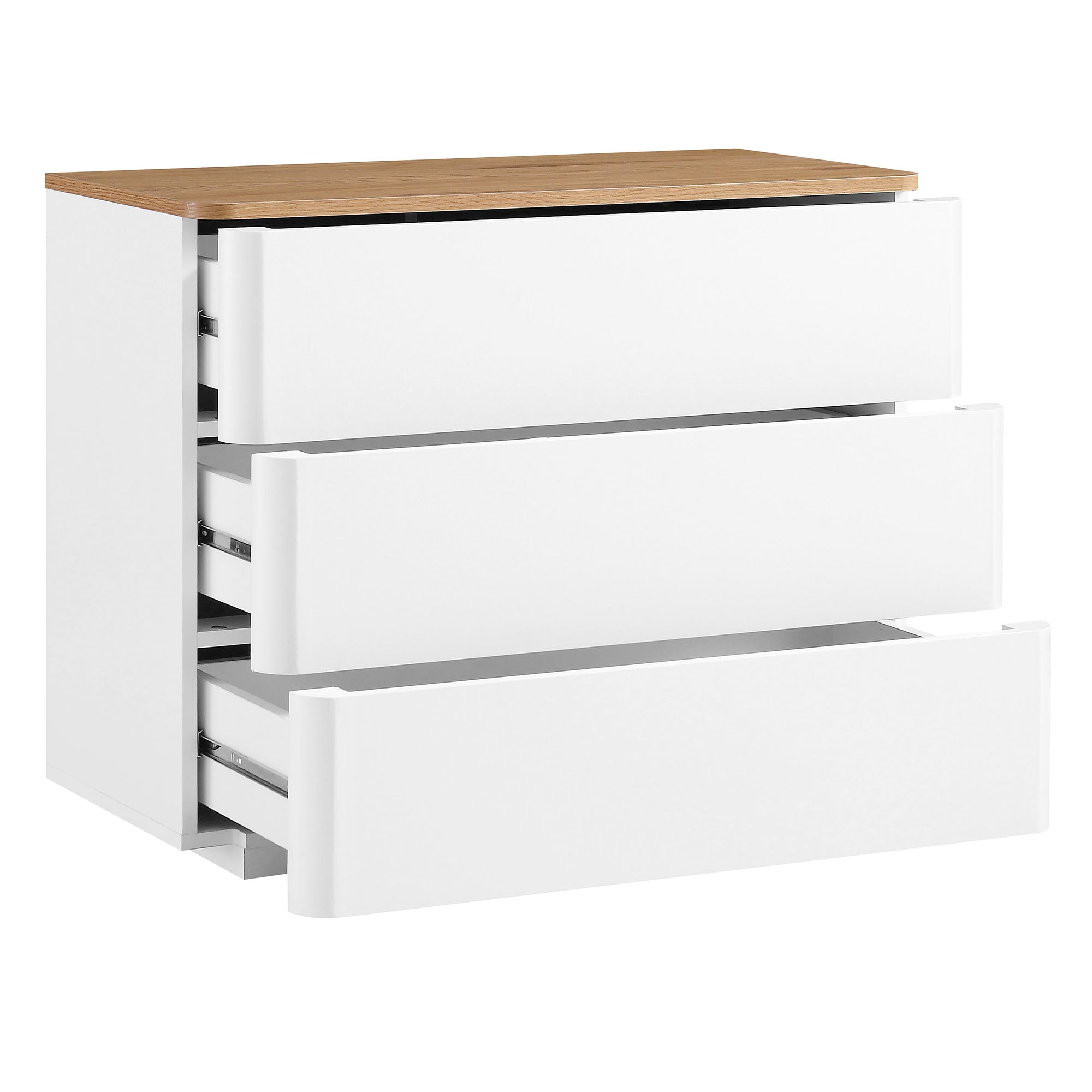 Agnes Curved Edge 3 Drawer Dresser