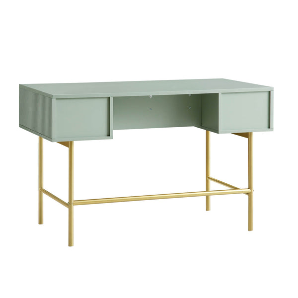 Richmond Ridged Vanity Table, Matte Sage Green