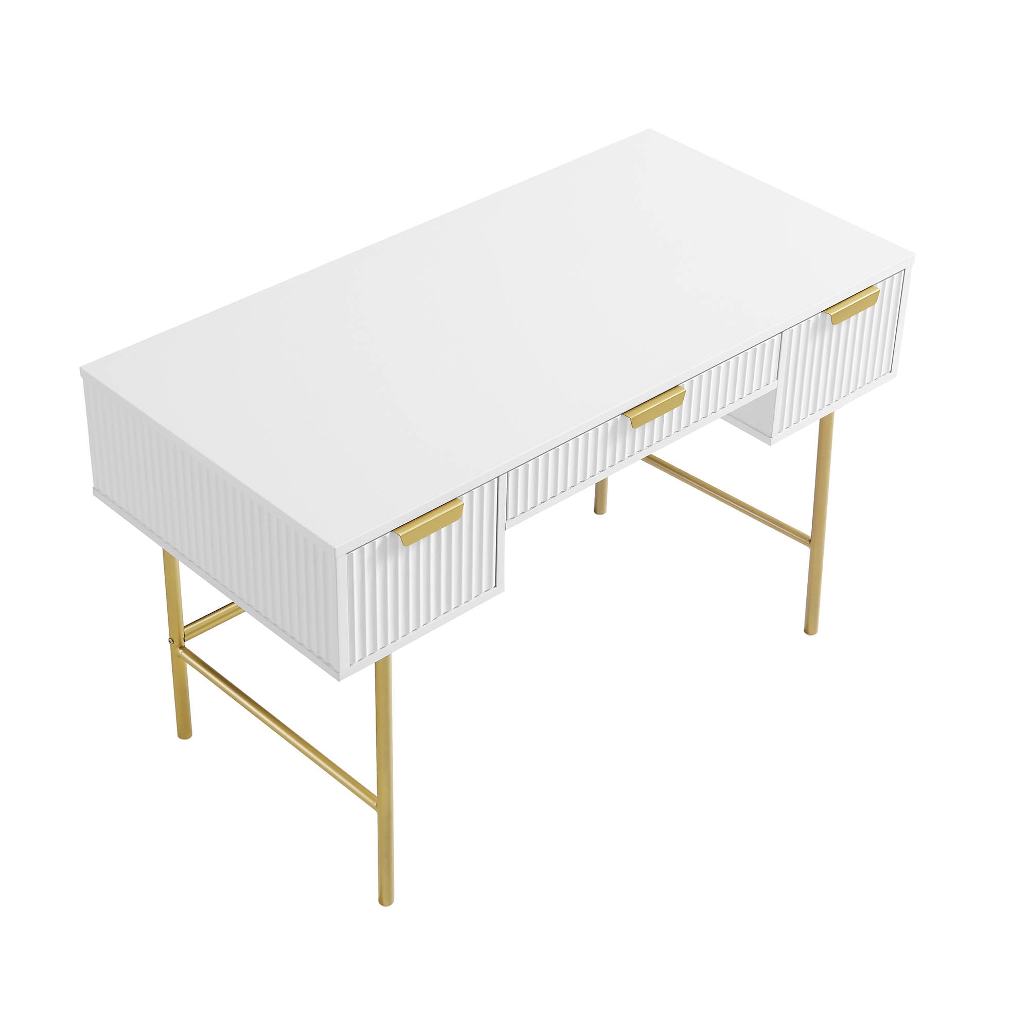 Richmond Ridged Vanity Table, Matte White