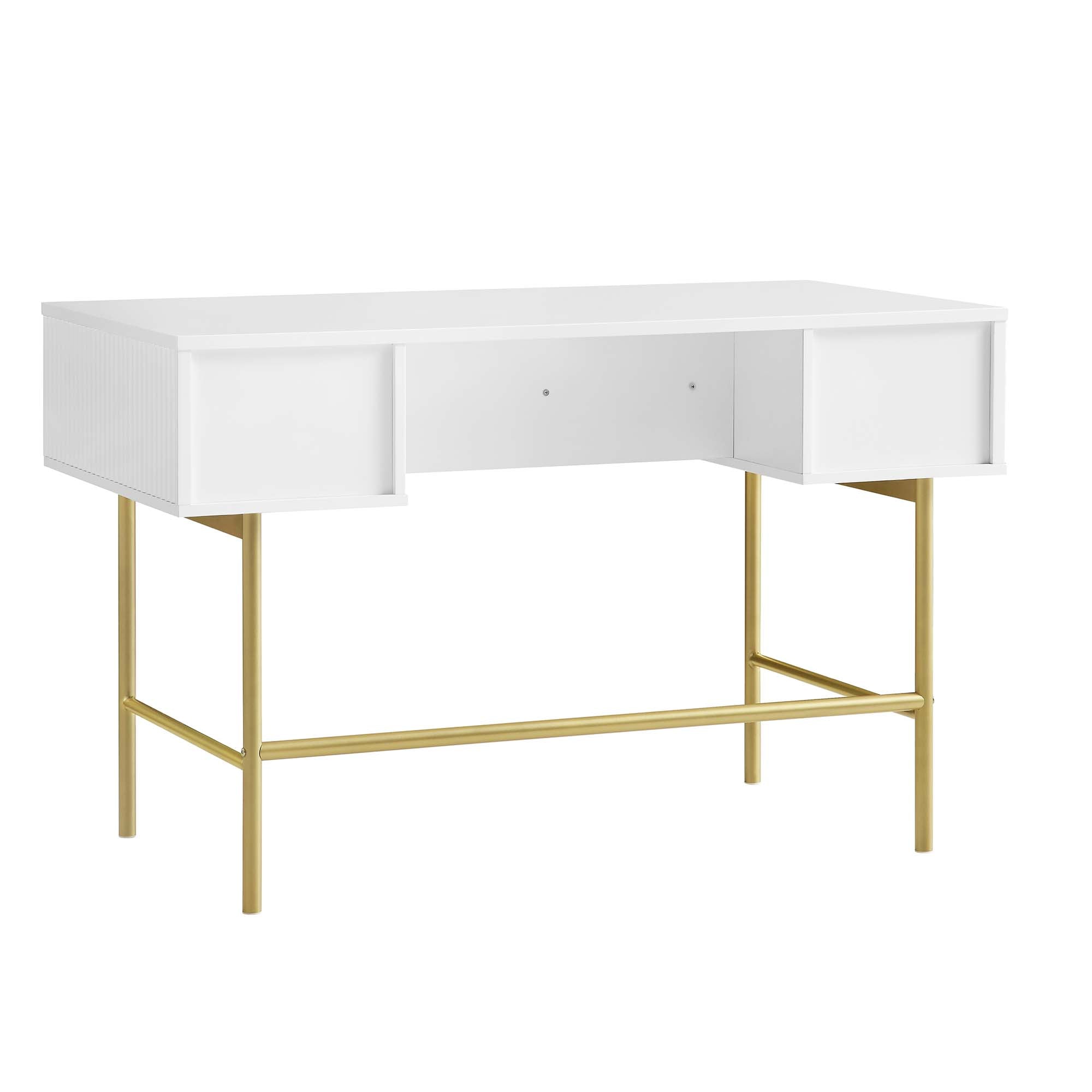 Richmond Ridged Vanity Table, Matte White