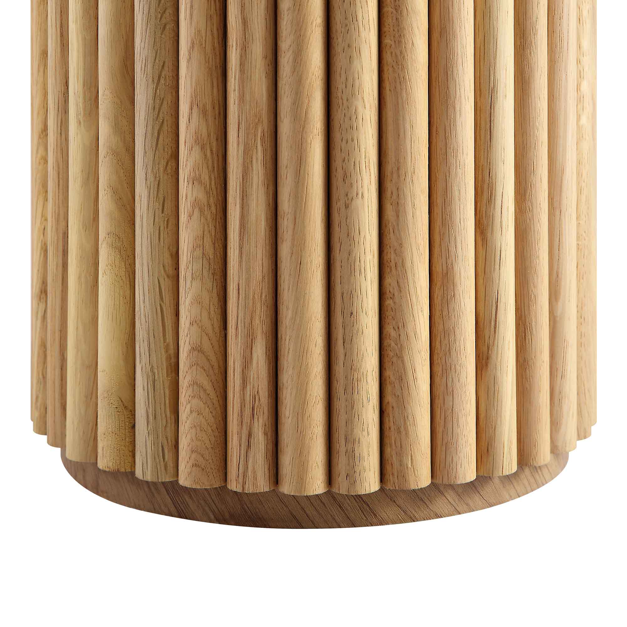 Maru Oak Round Side Table, Oak