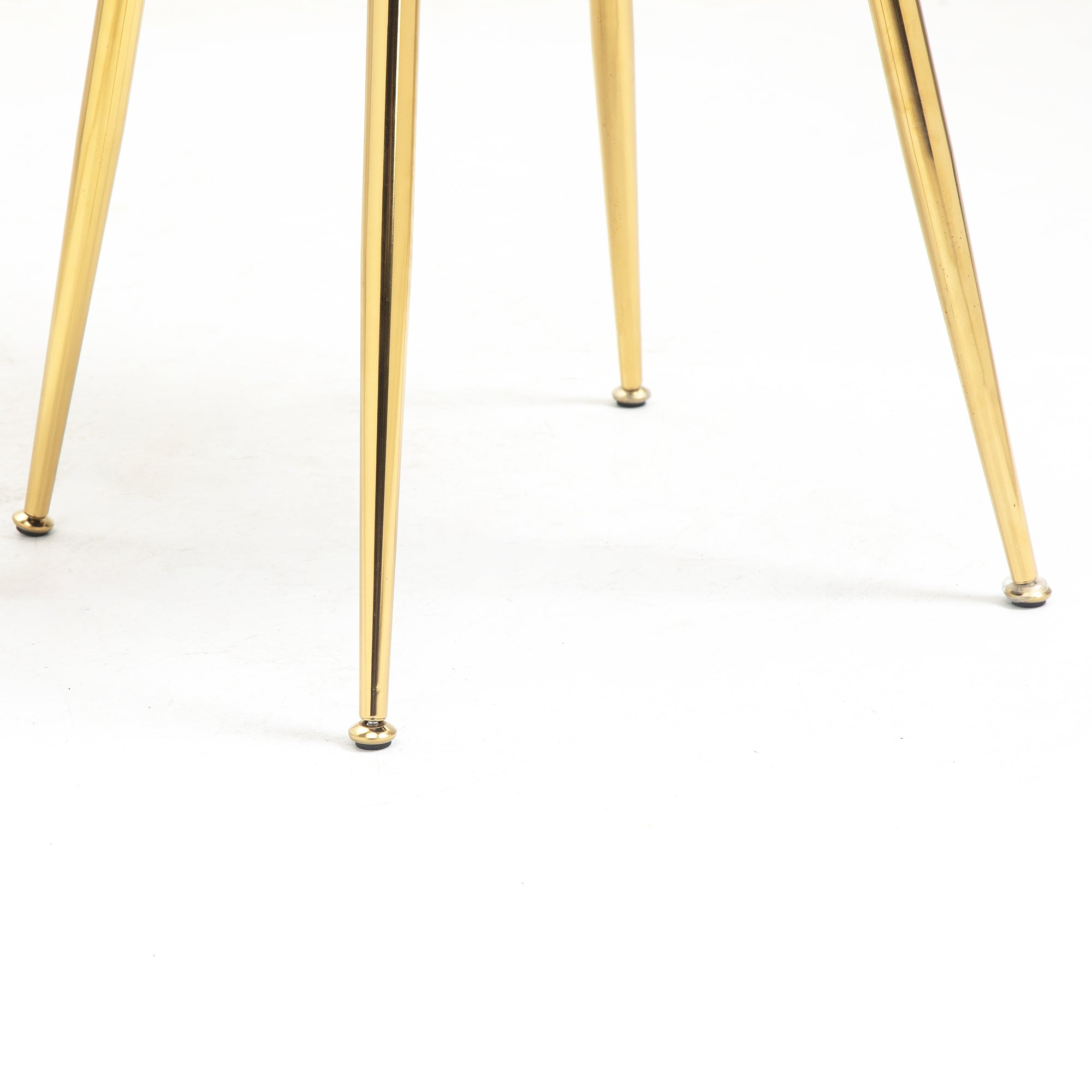 Milverton Pair of 2 Velvet Dining Chairs with Golden Chrome Legs (Mustard)