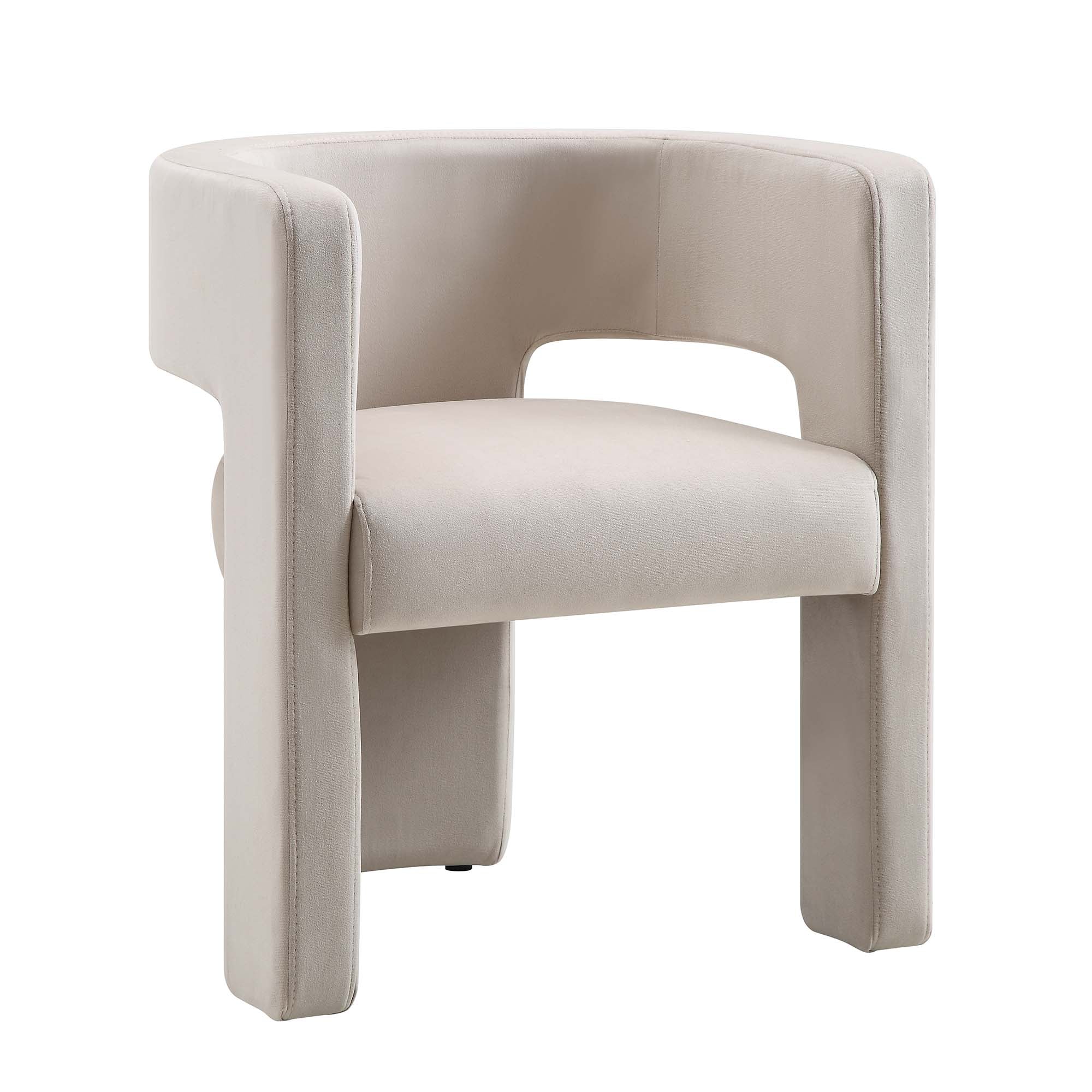 Greenwich Champagne Velvet Dining Chair