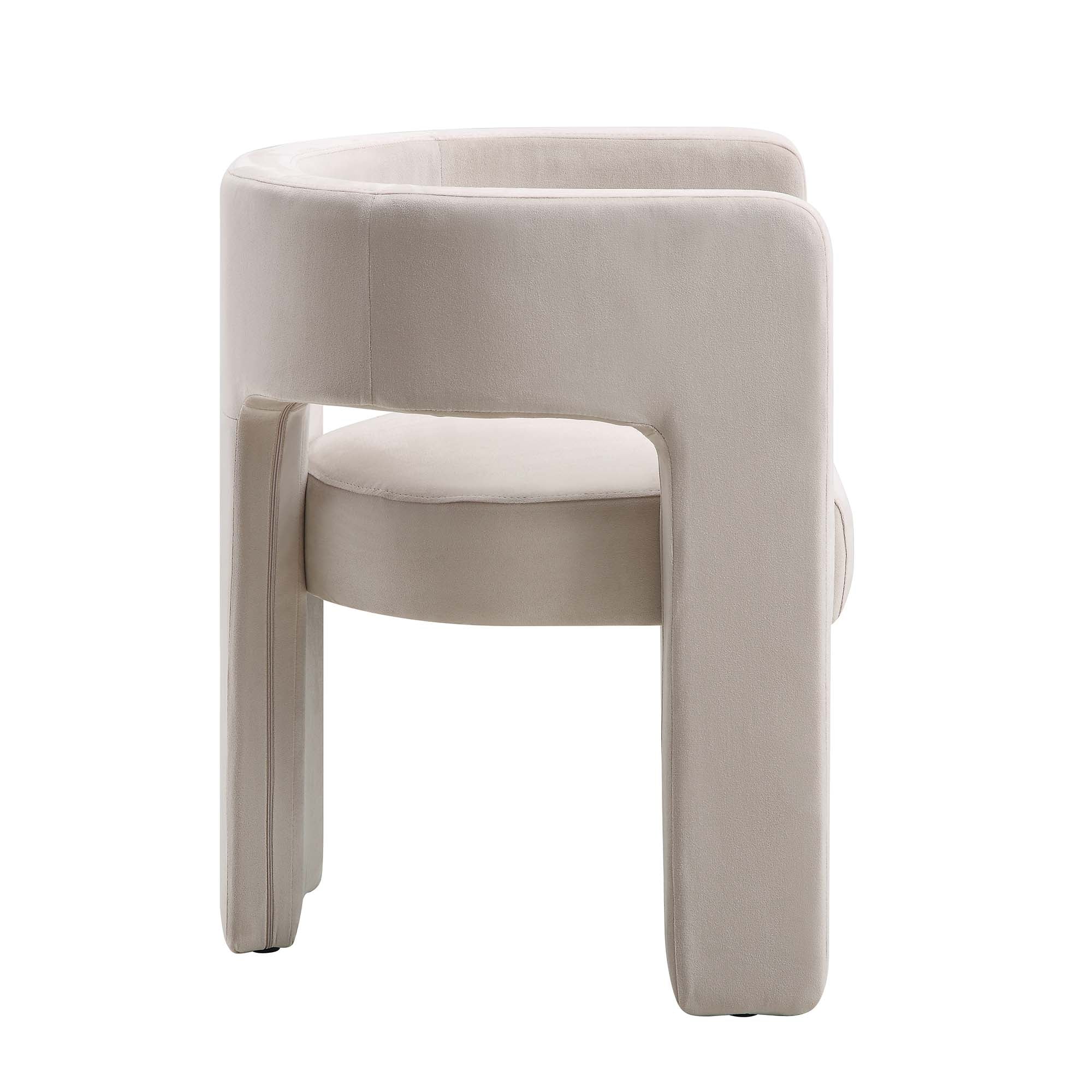 Greenwich Champagne Velvet Dining Chair