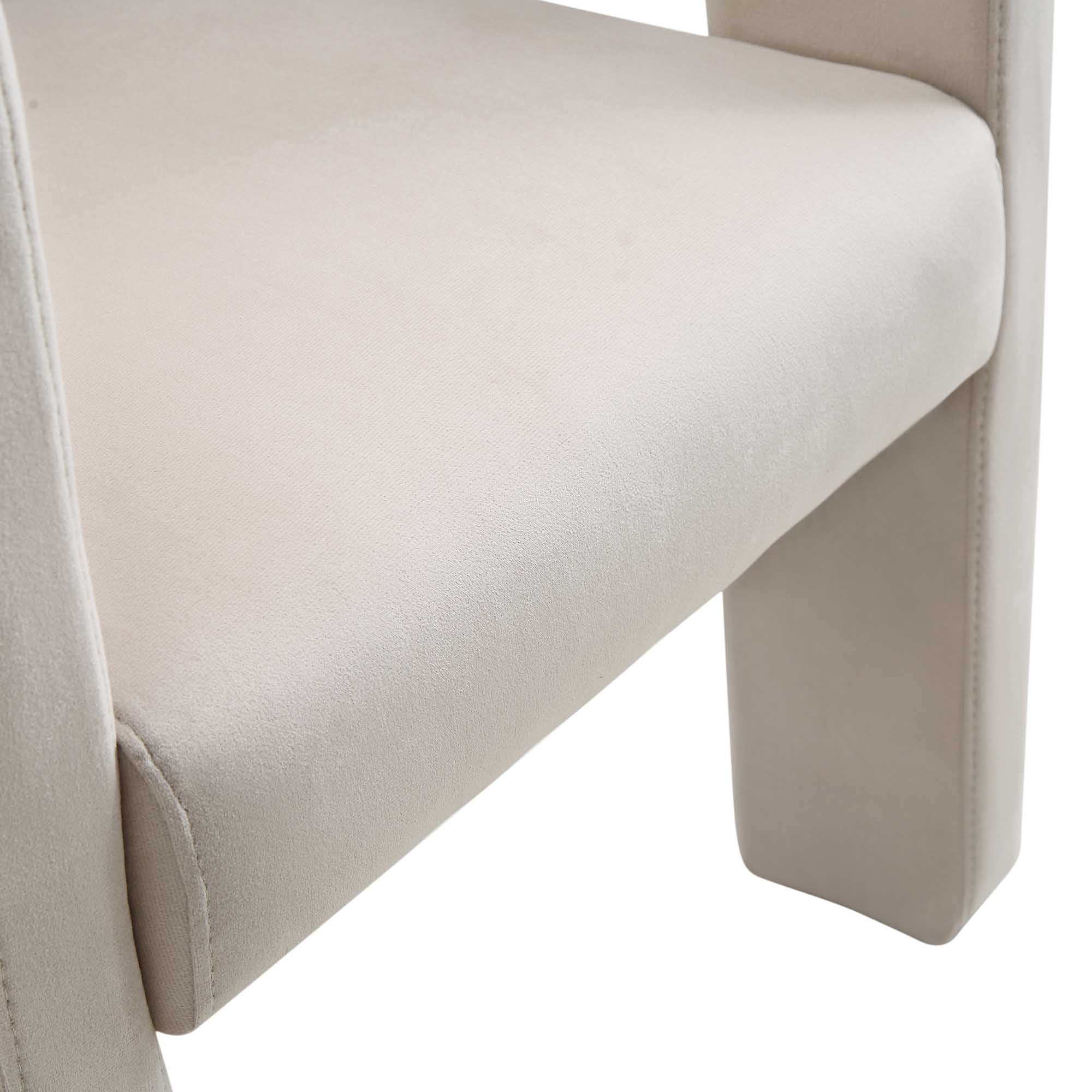 Greenwich Champagne Velvet Dining Chair