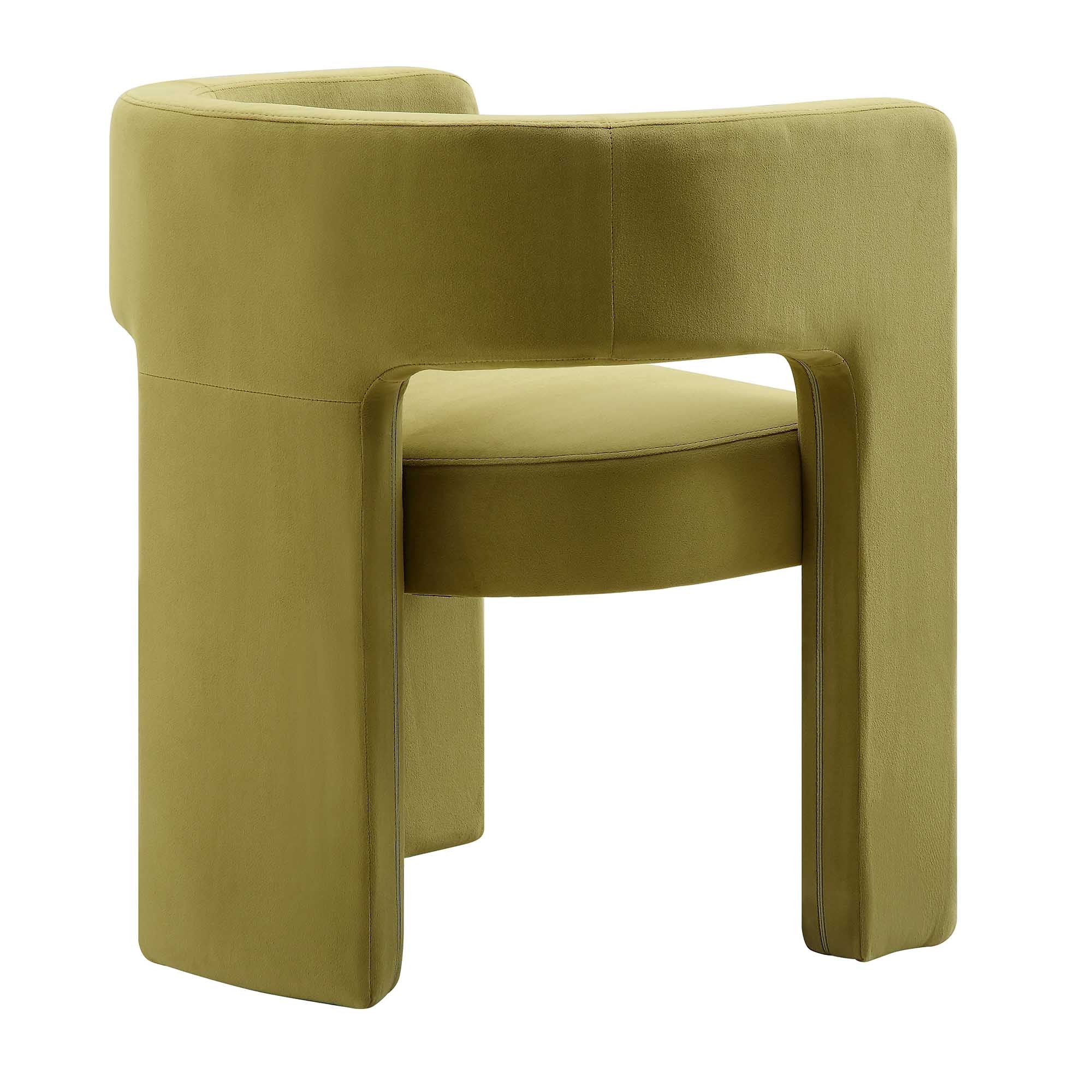 Greenwich Olive Green Velvet Dining Chair