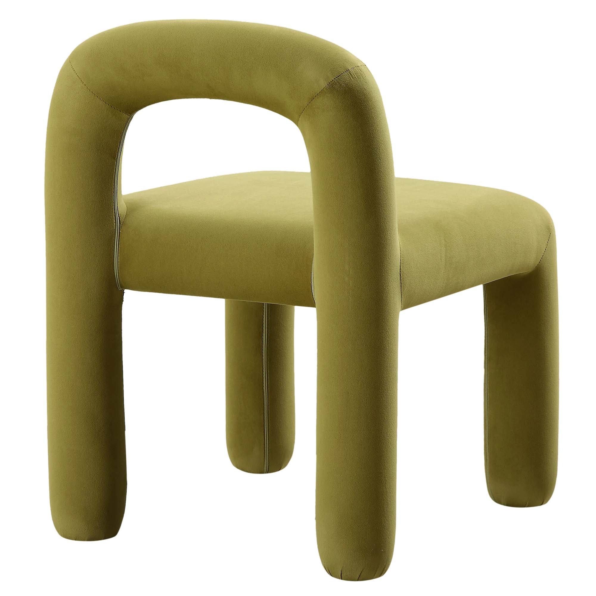 Libby Olive Green Velvet Dining Chair