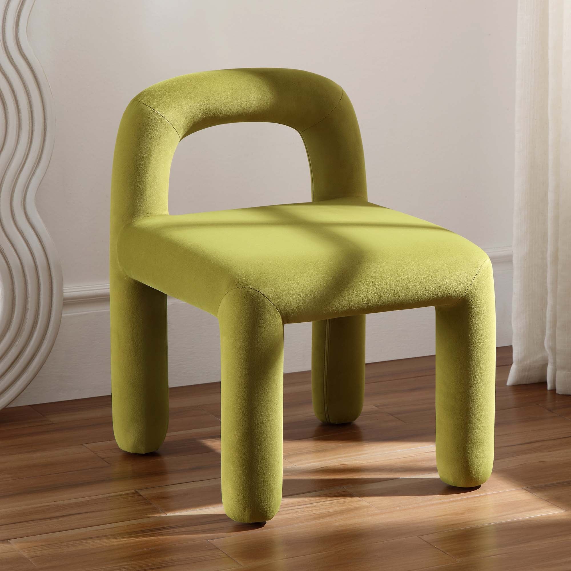 Libby Olive Green Velvet Dining Chair