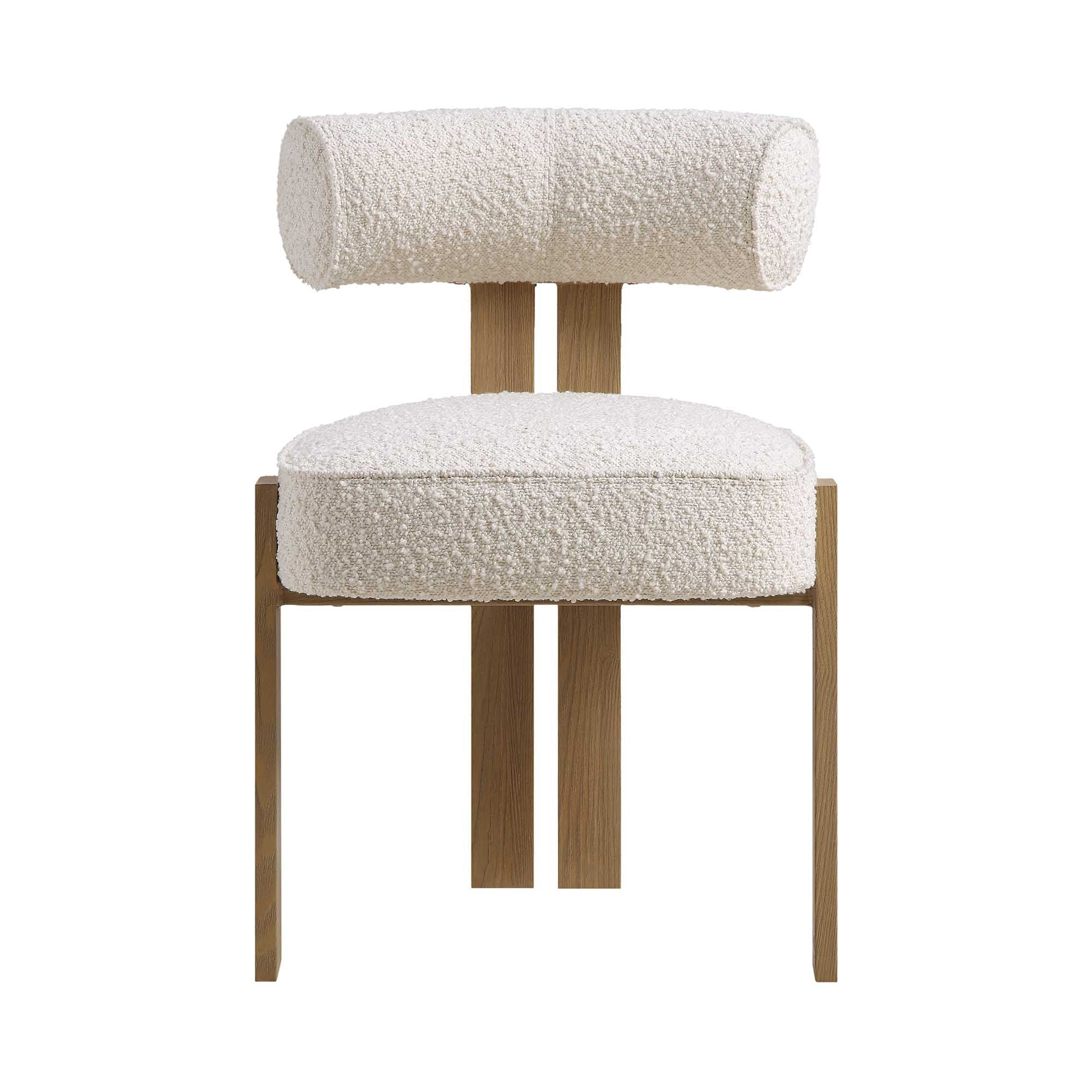 Ophelia Ecru Boucle Dining Chair