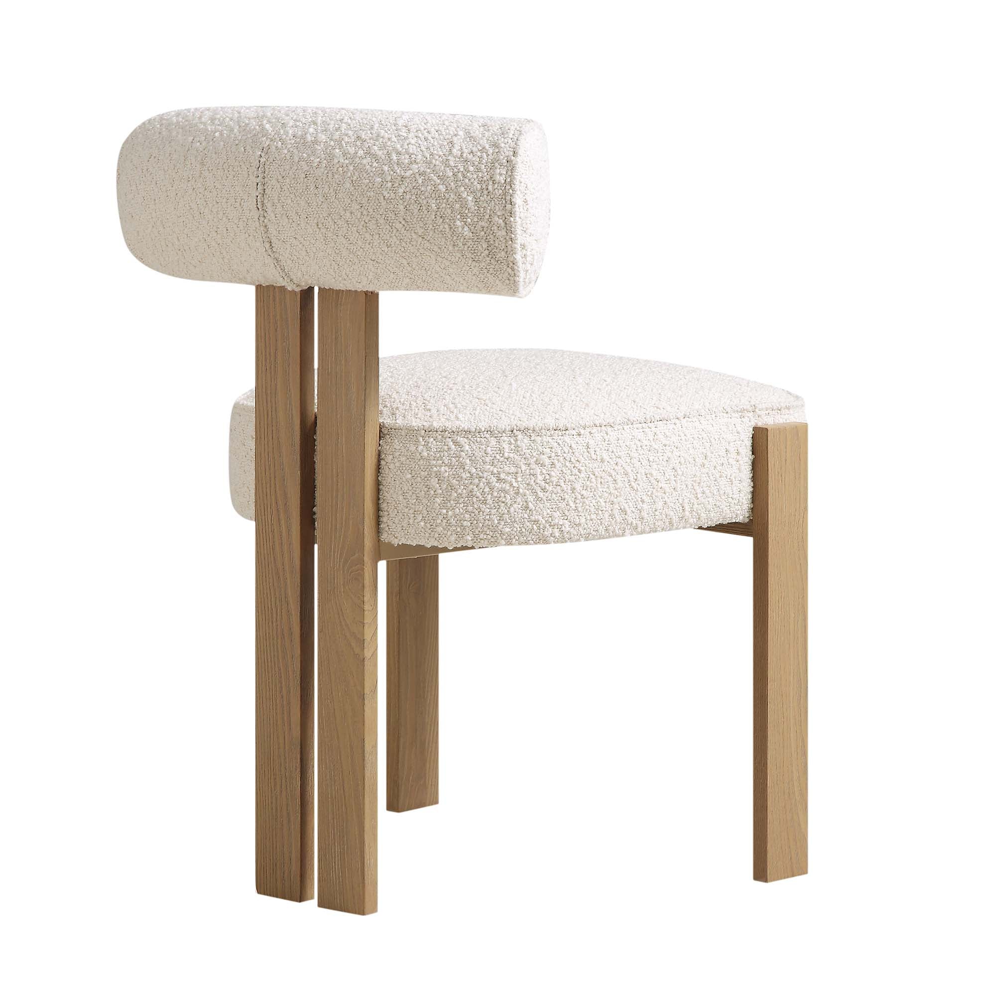 Ophelia Ecru Boucle Dining Chair