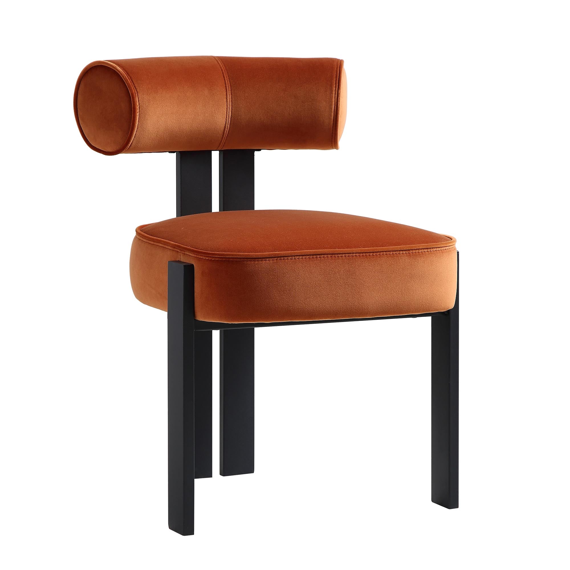 Ophelia Rust Velvet Dining Chair