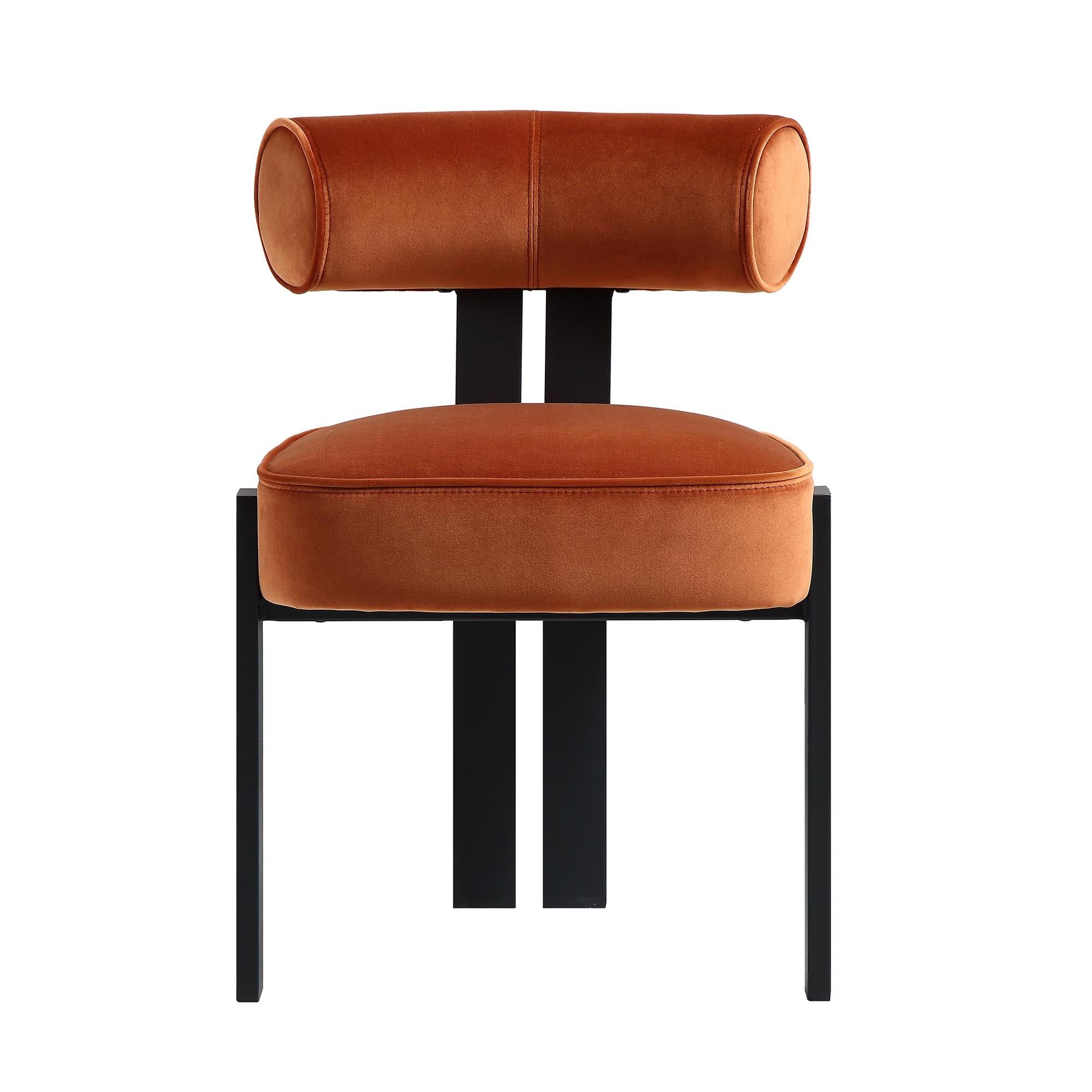 Ophelia Rust Velvet Dining Chair