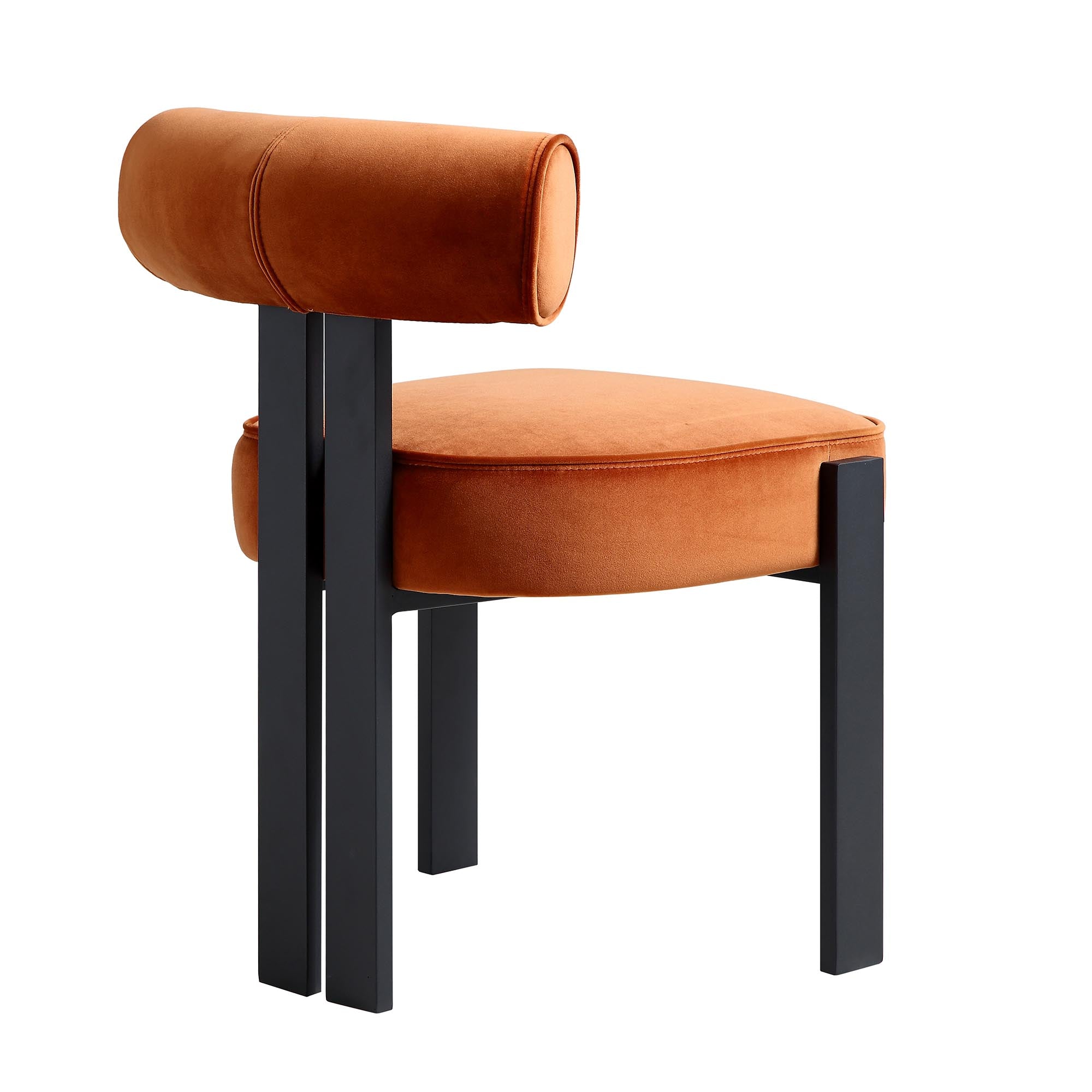 Ophelia Rust Velvet Dining Chair