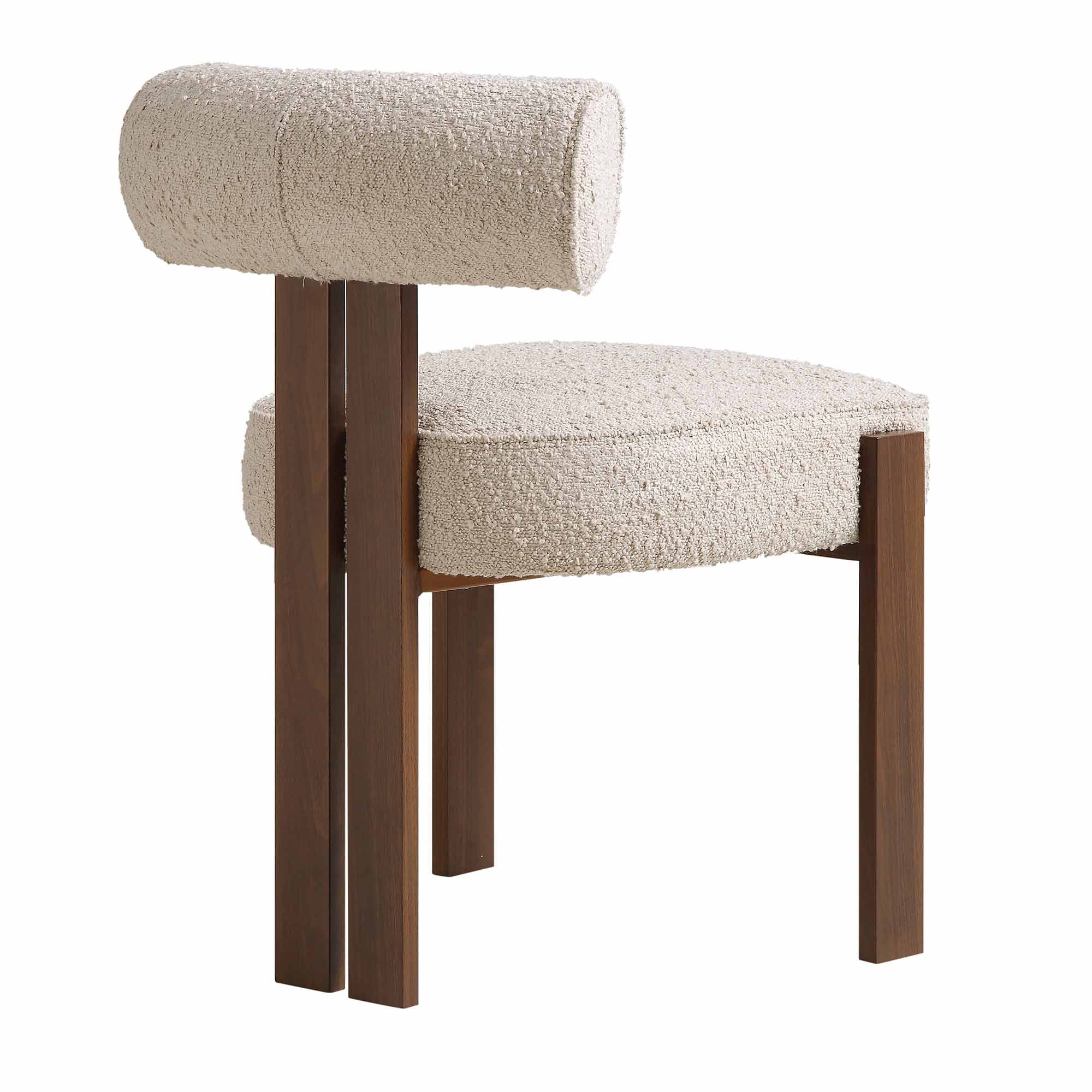 Ophelia Taupe Boucle Dining Chair