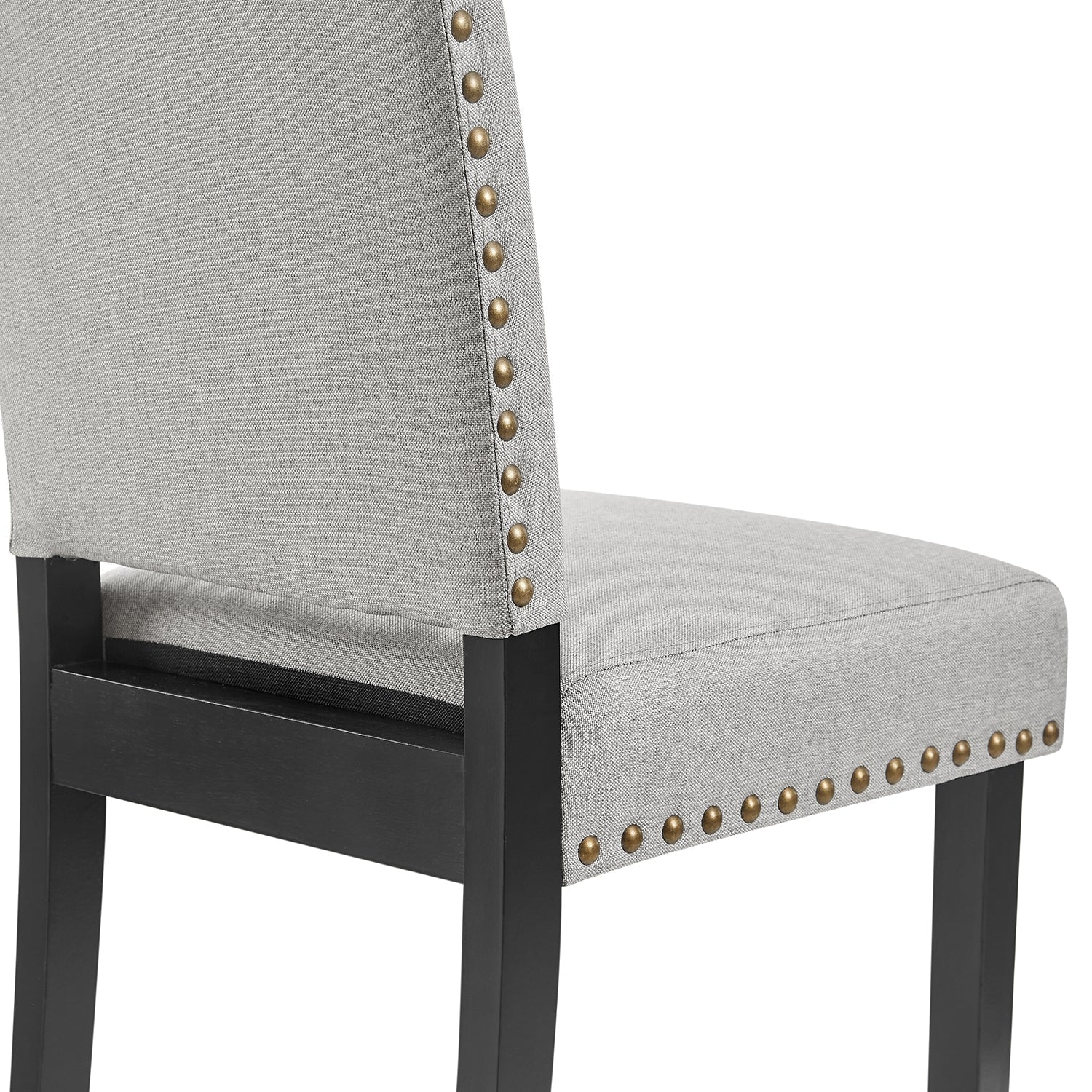 Draycott Set of 2 Grey Fabric Dining Chairs