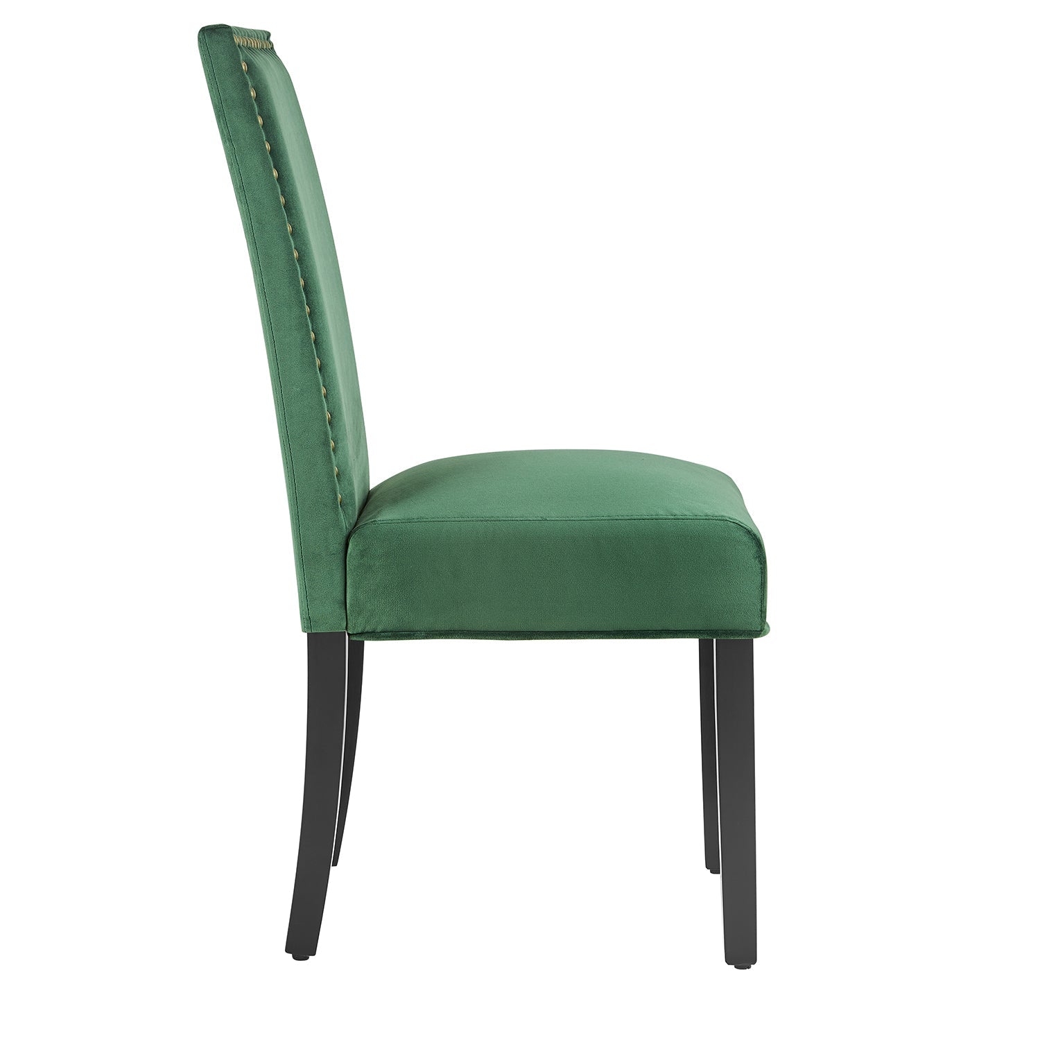 Maidwell Set of 2 Green Velvet Dining Chairs