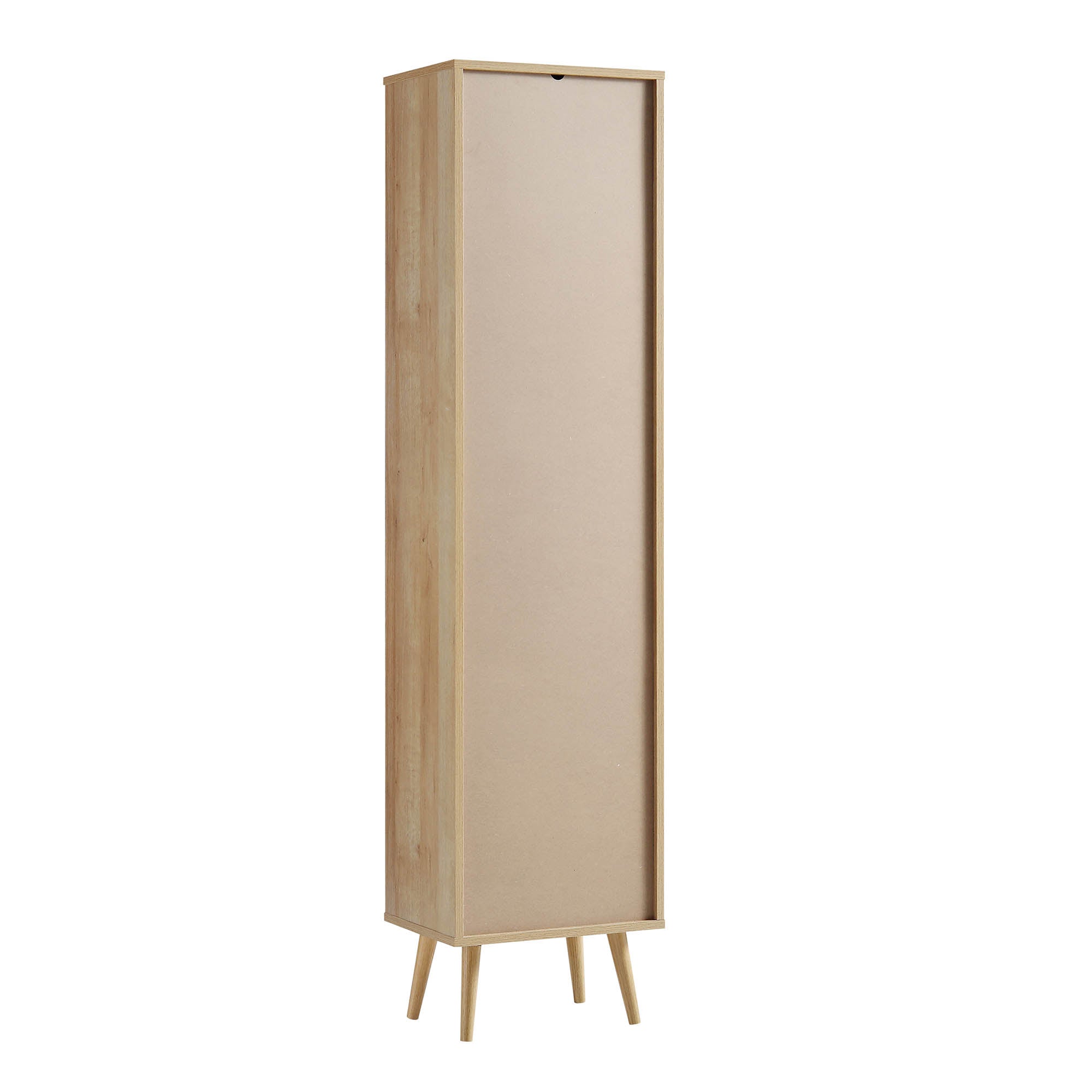 Frances Woven Rattan Tallboy Bathroom Unit, Natural