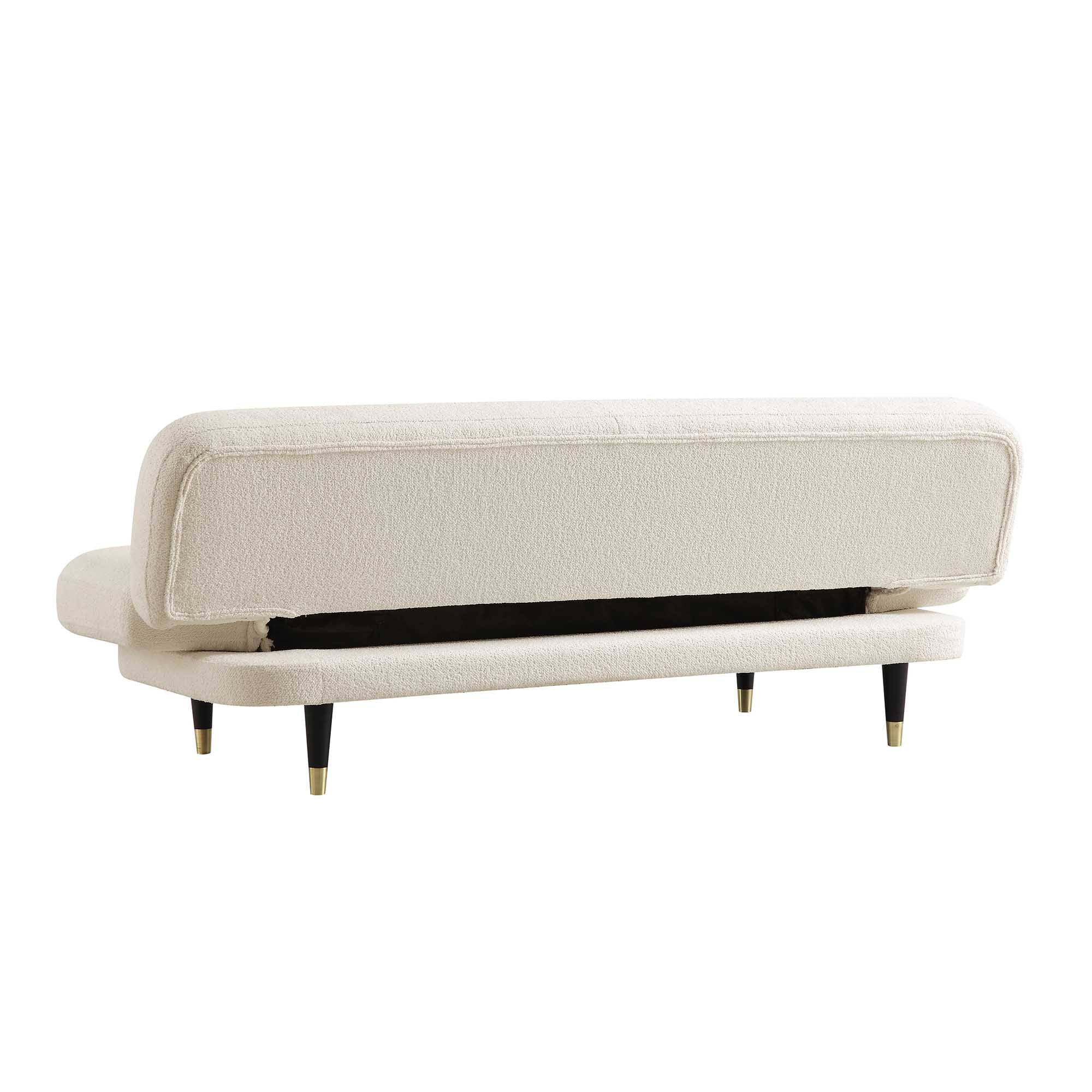 Solna 2-Seater Sofa Bed, Beige Boucle