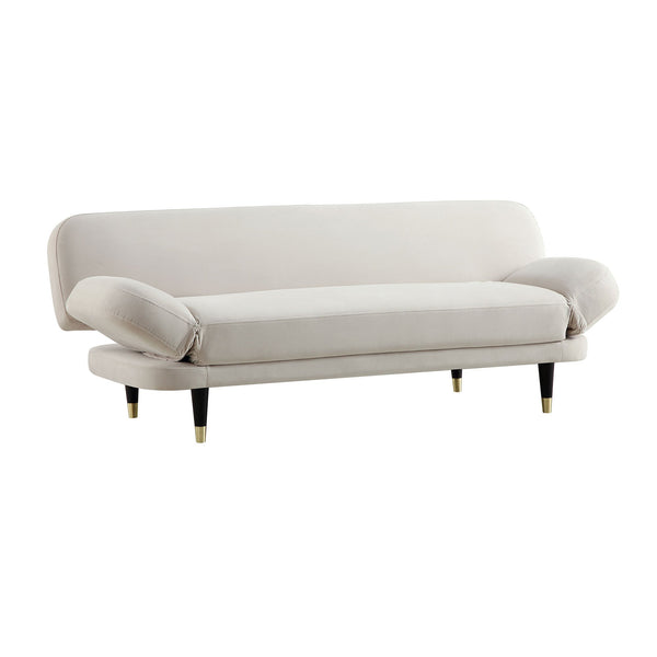 Solna 2-Seater Sofa Bed, Champagne Velvet