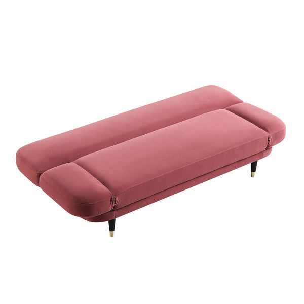 Solna 2-Seater Sofa Bed, Dusty Rose Velvet