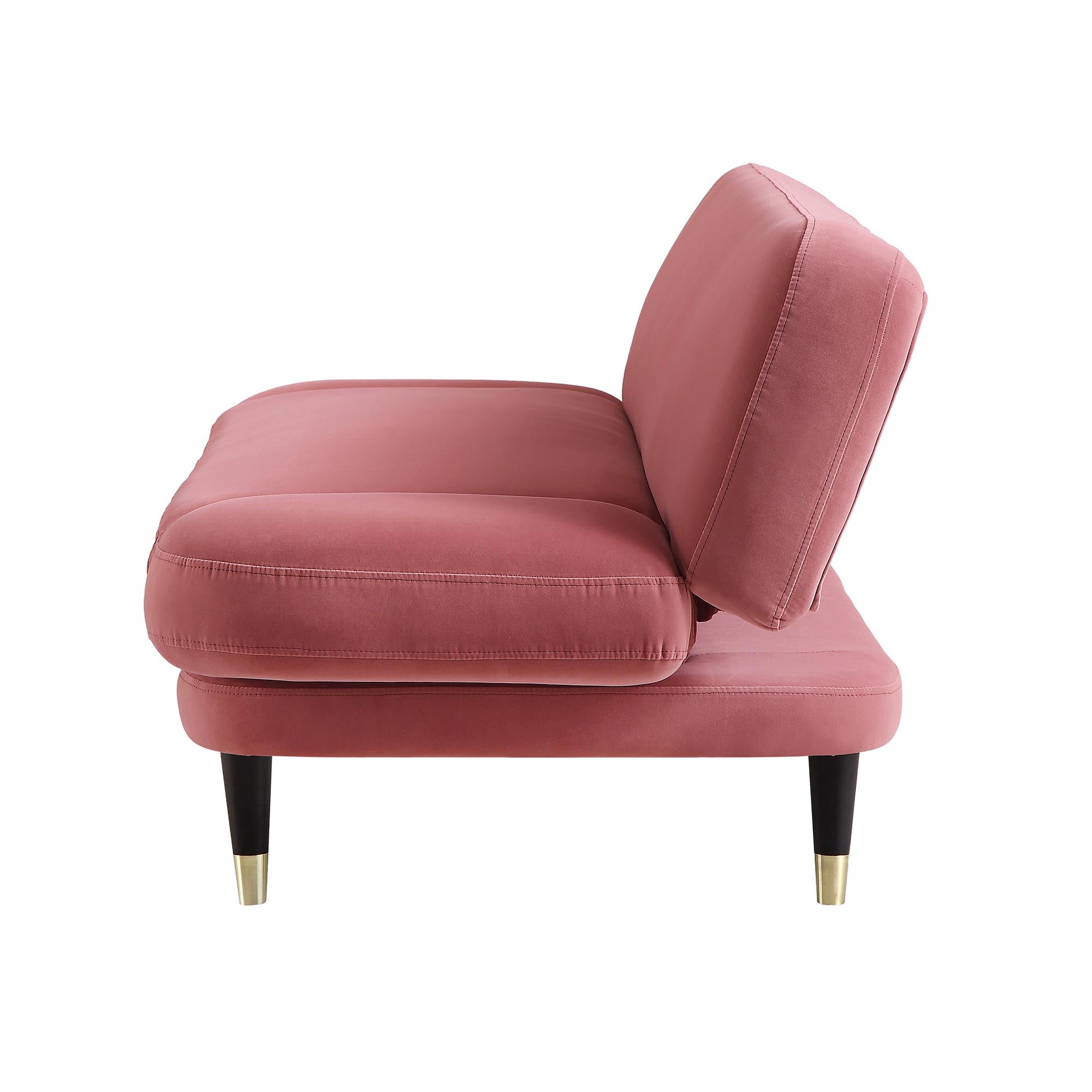 Solna 2-Seater Sofa Bed, Dusty Rose Velvet