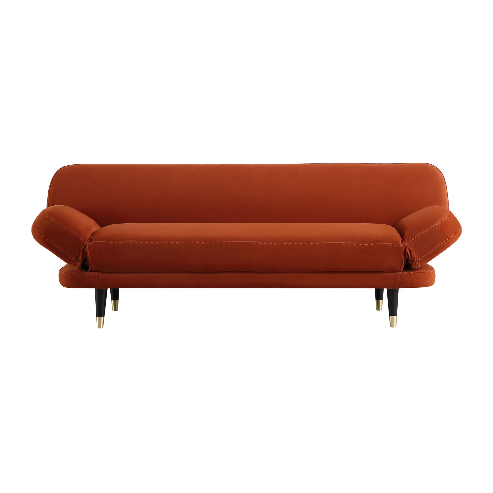 Solna 2-Seater Sofa Bed, Rust Velvet