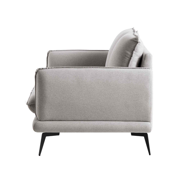 Obriel Grey Marl Fabric Sofa, 2-Seater