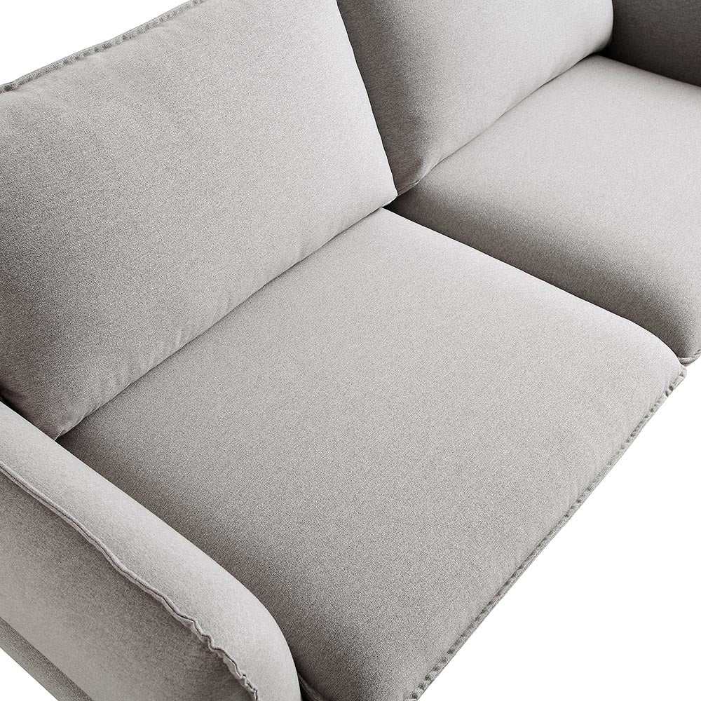 Obriel Grey Marl Fabric Sofa, 3-Seater