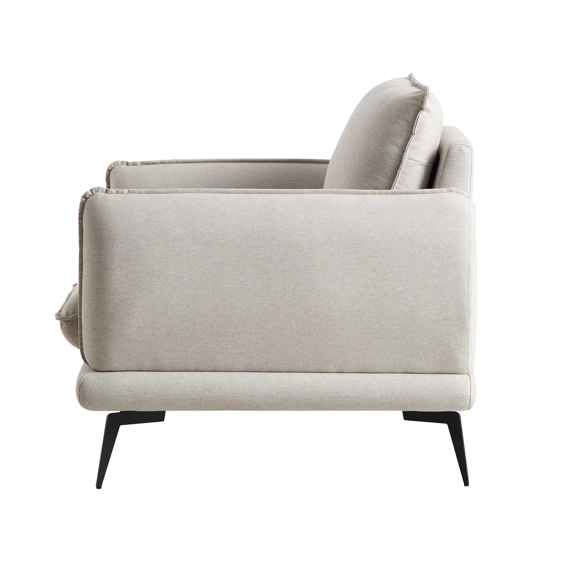 Obriel Oatmeal Fabric Armchair