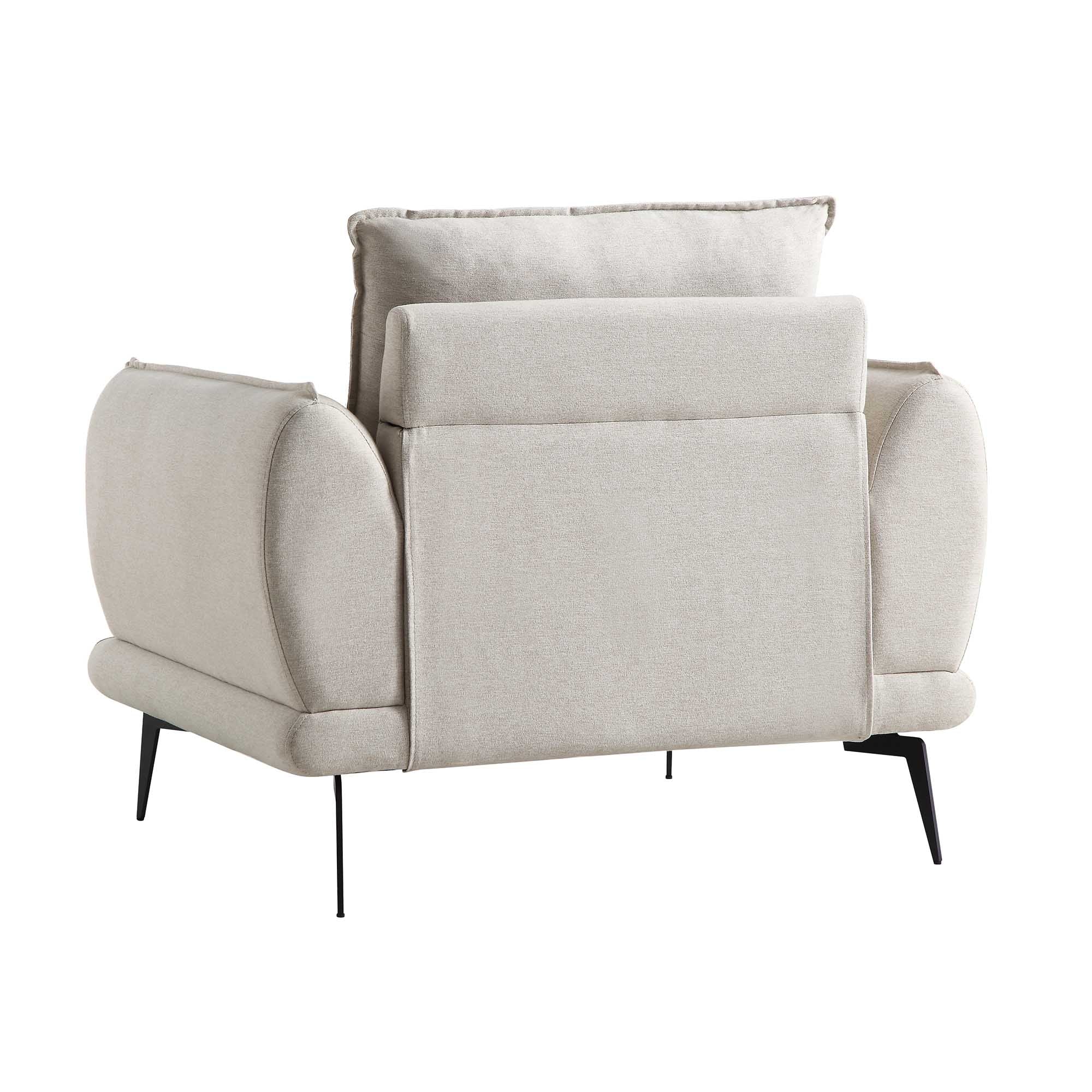 Obriel Oatmeal Fabric Armchair