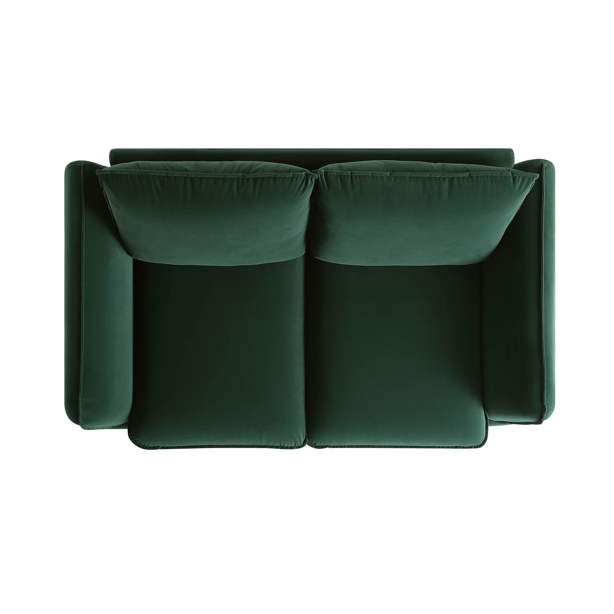 Obriel Forest Green Velvet Sofa, 2-Seater