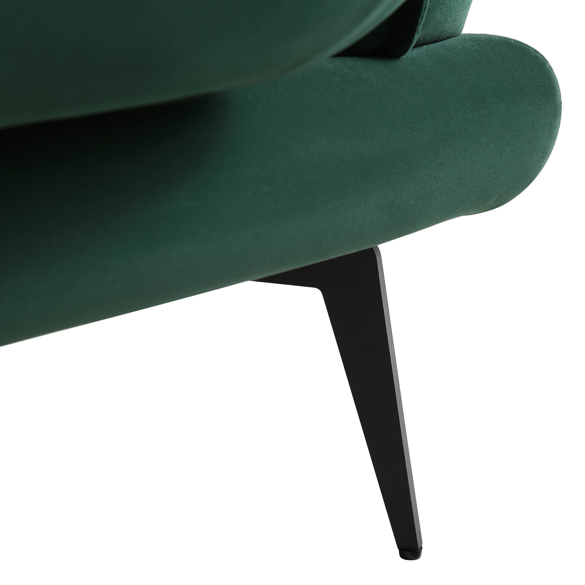 Obriel Forest Green Velvet Sofa, 2-Seater