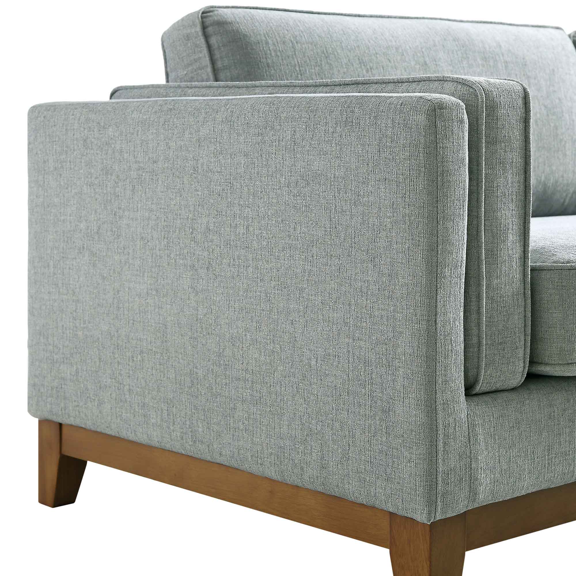 Dipley Sage Fabric Sofa, 3-Seater