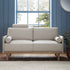 Timber Oatmeal Fabric Sofa, 2-Seater