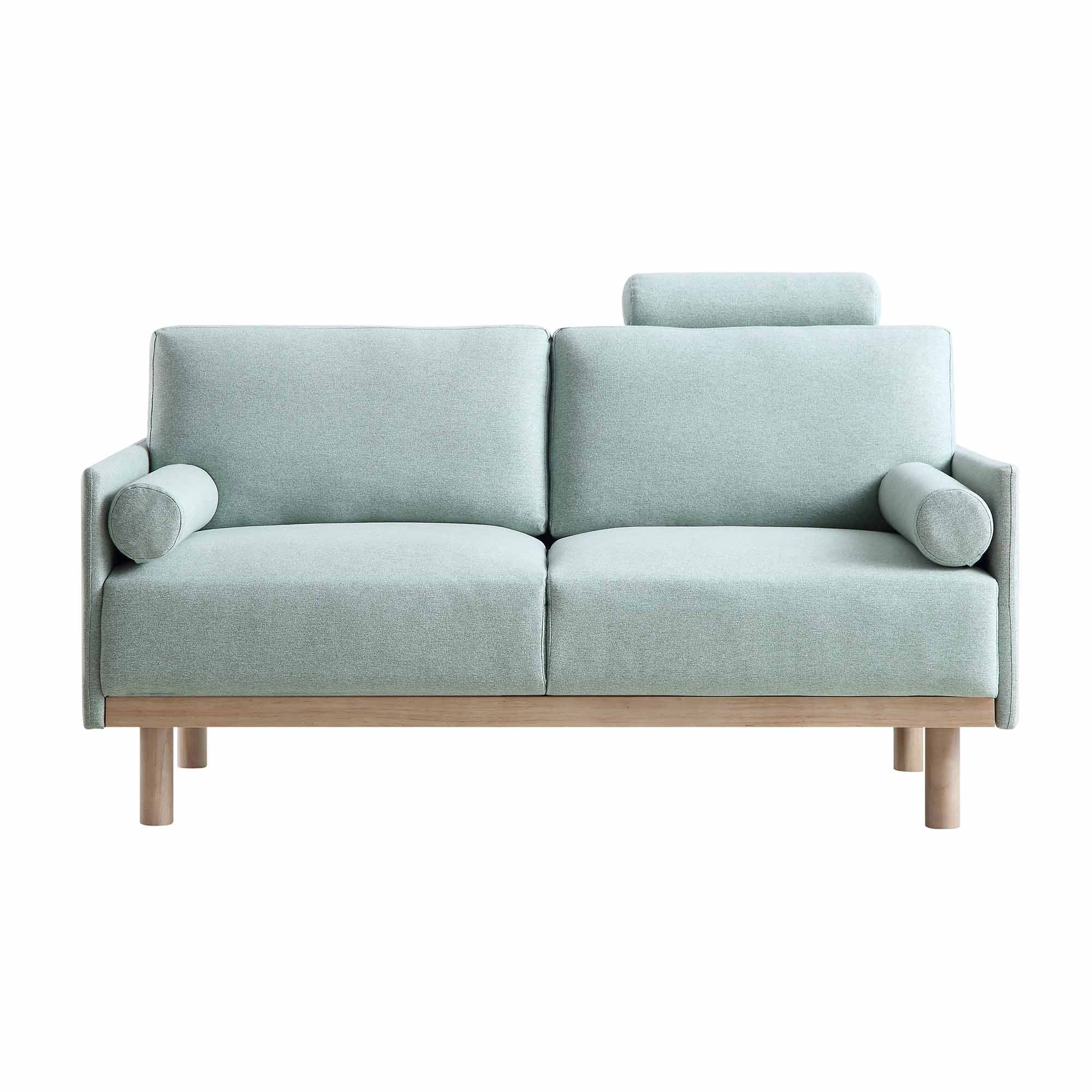 Timber Sage Green Fabric Sofa, 2-Seater