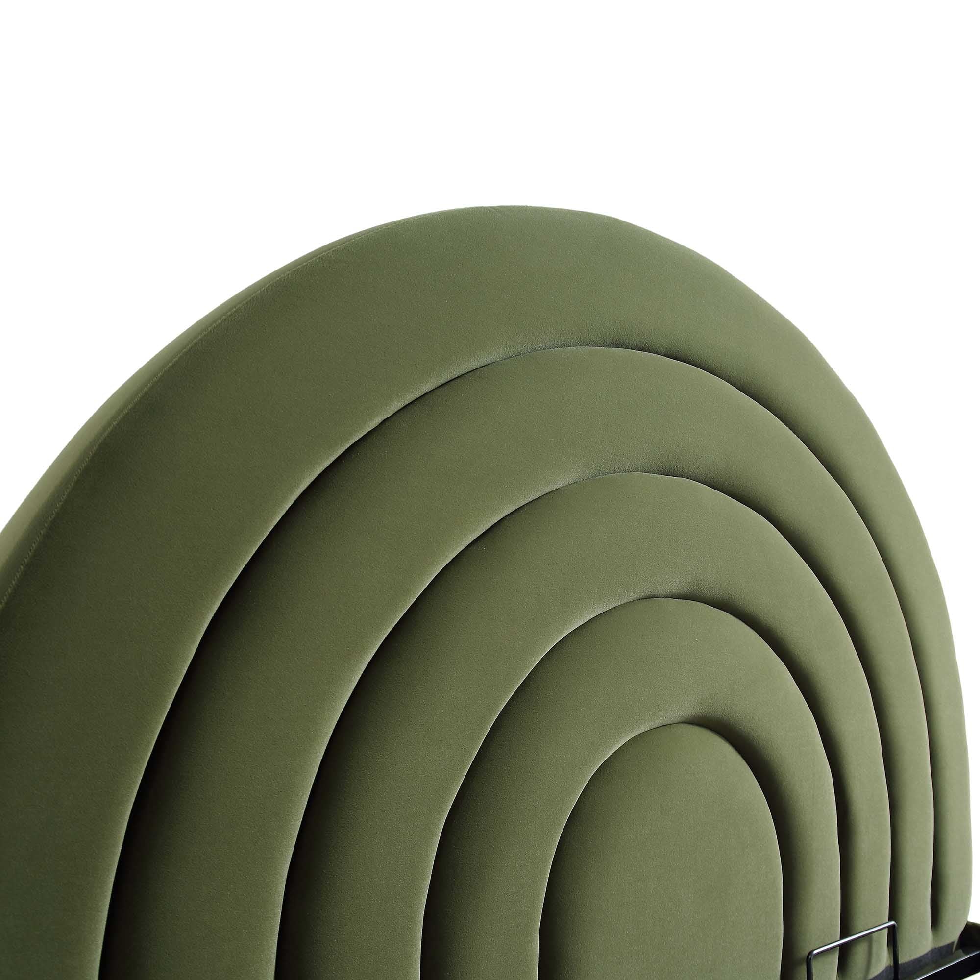 Archer Moss Green Velvet Ottoman Storage Bed