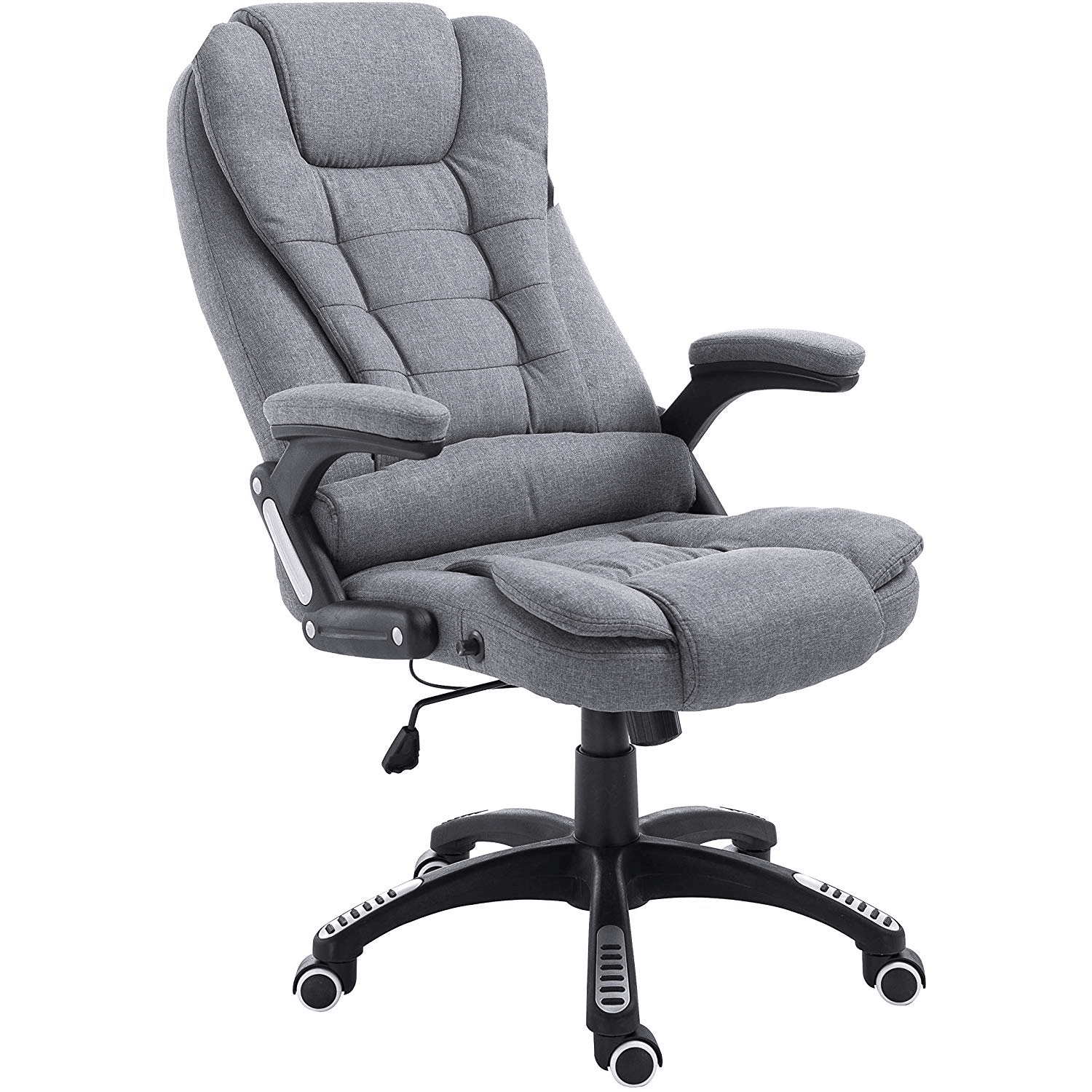 Executive Recline Extra Padded Office Chair Standard, MO17 Grey Fabric